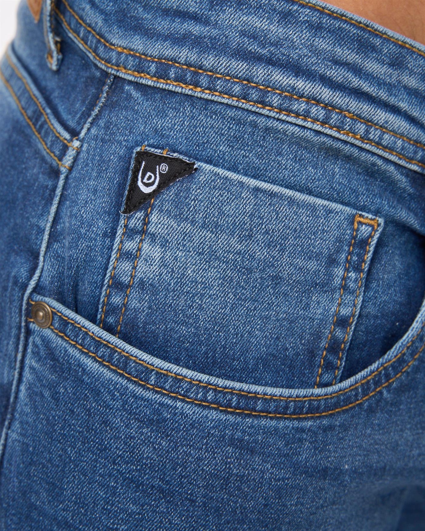 Mens Maylead Slim Fit Jeans Stone Wash