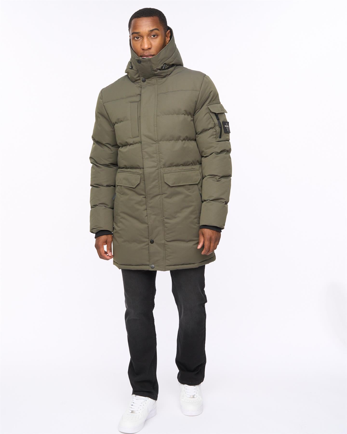 Mens Milwaka Long Jacket Olive