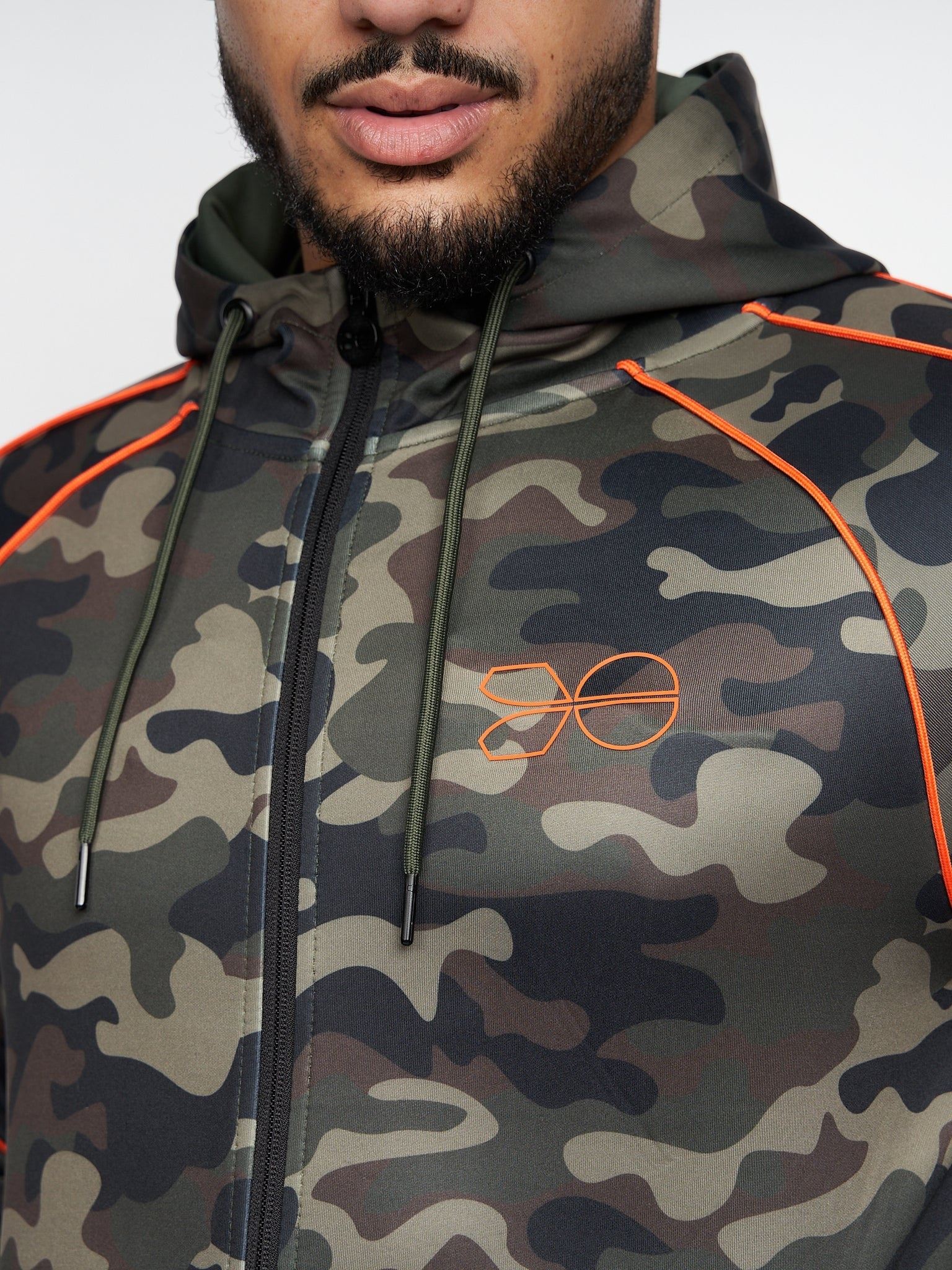 Mens Brickcount Tracktop Green Camo
