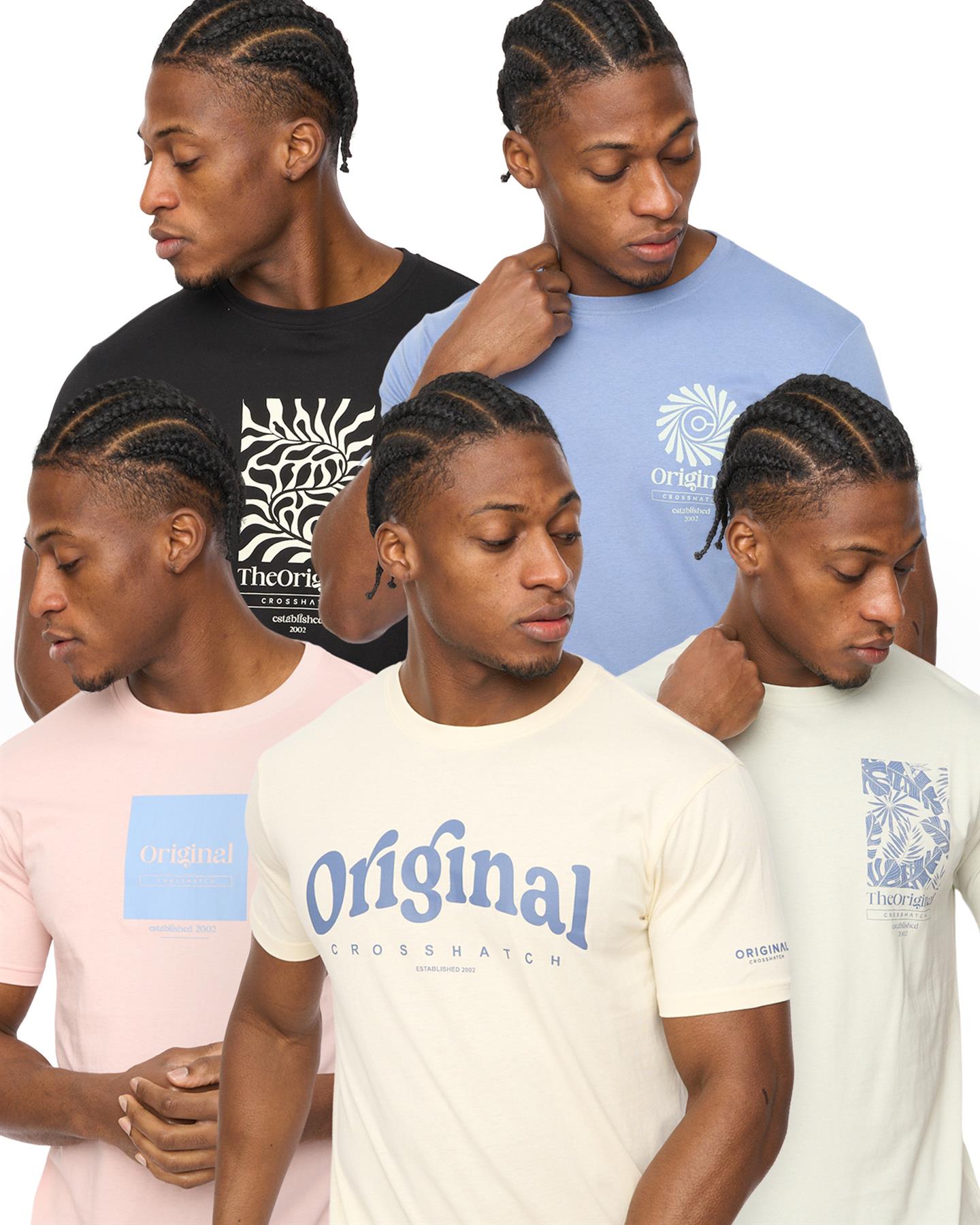 Mens Tranplex T-Shirt 5pk Assorted