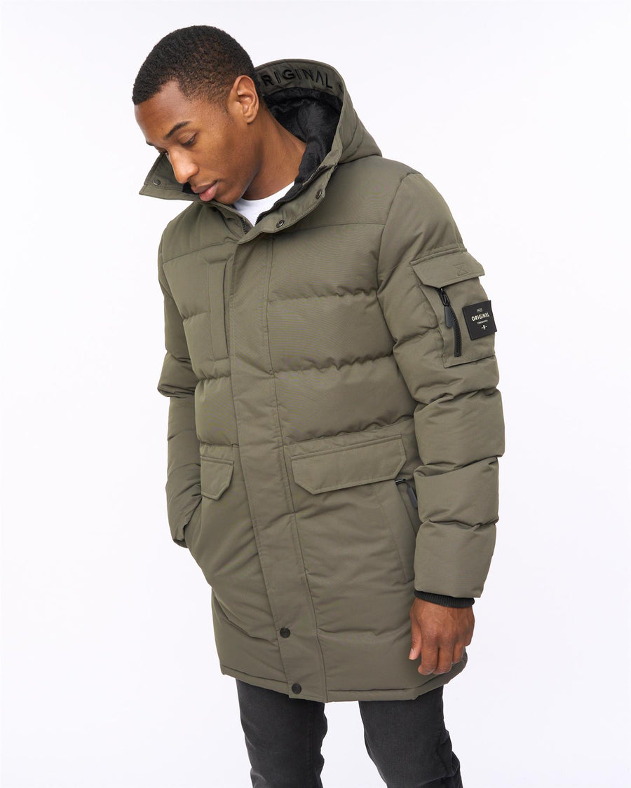 Mens Milwaka Long Jacket Olive