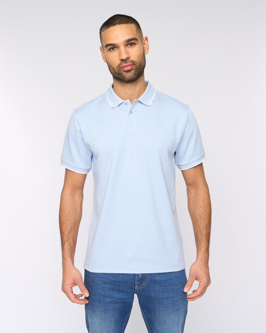 Mens Elverton Polo Mid Blue
