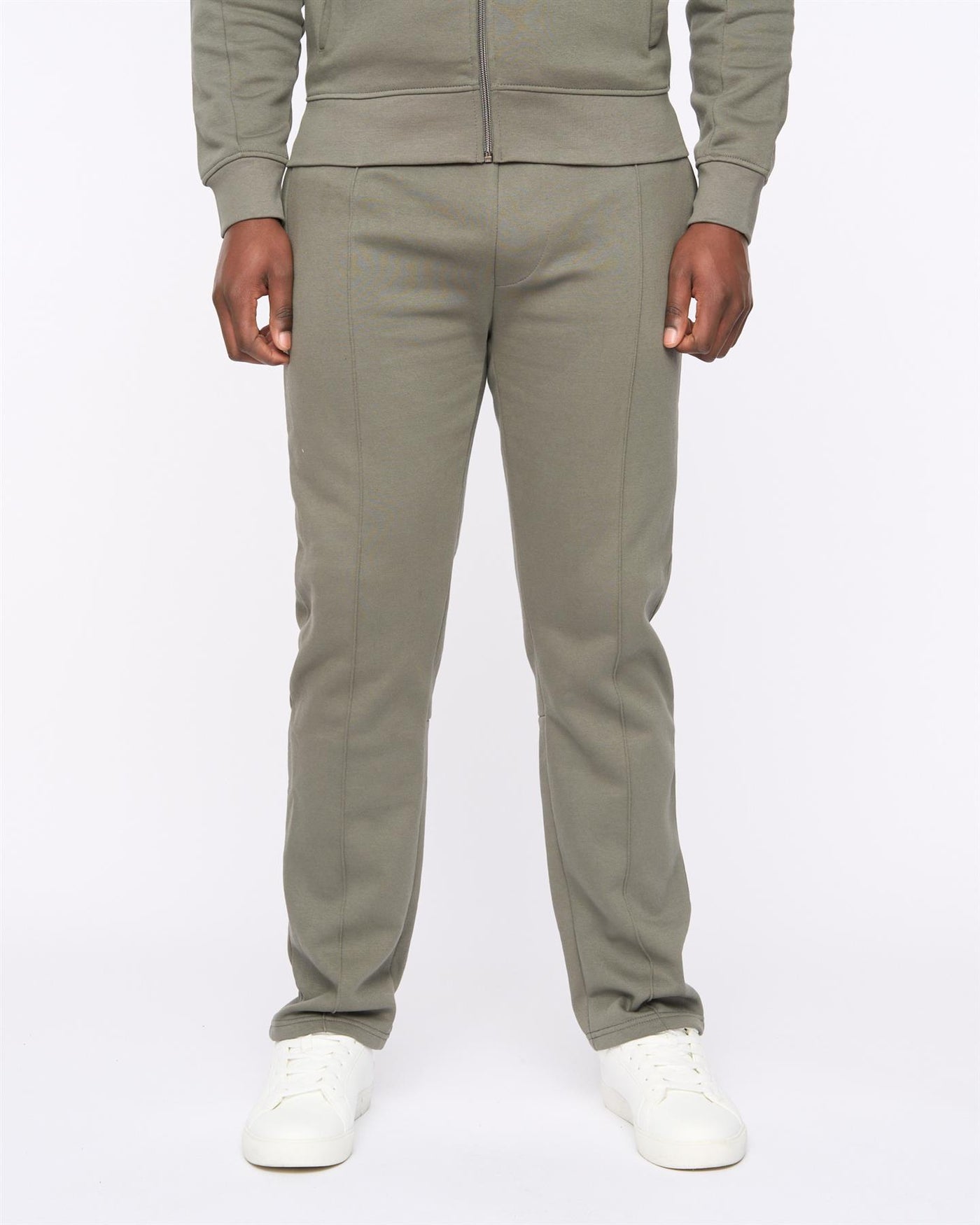 Mens Chemtars Zip Thru Hoodie & Joggers Set Green Slate