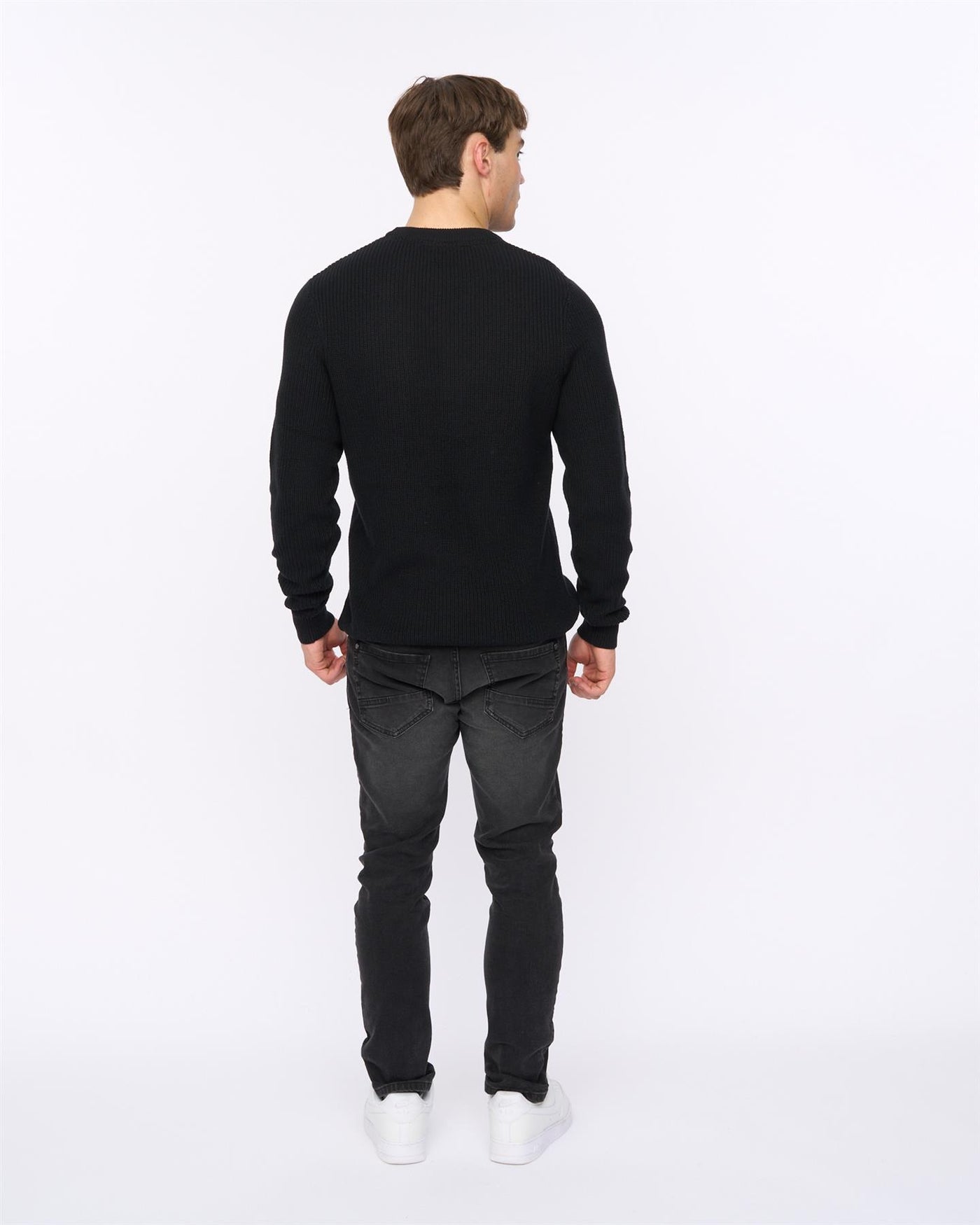 Mens Jampster Crew Knit Black