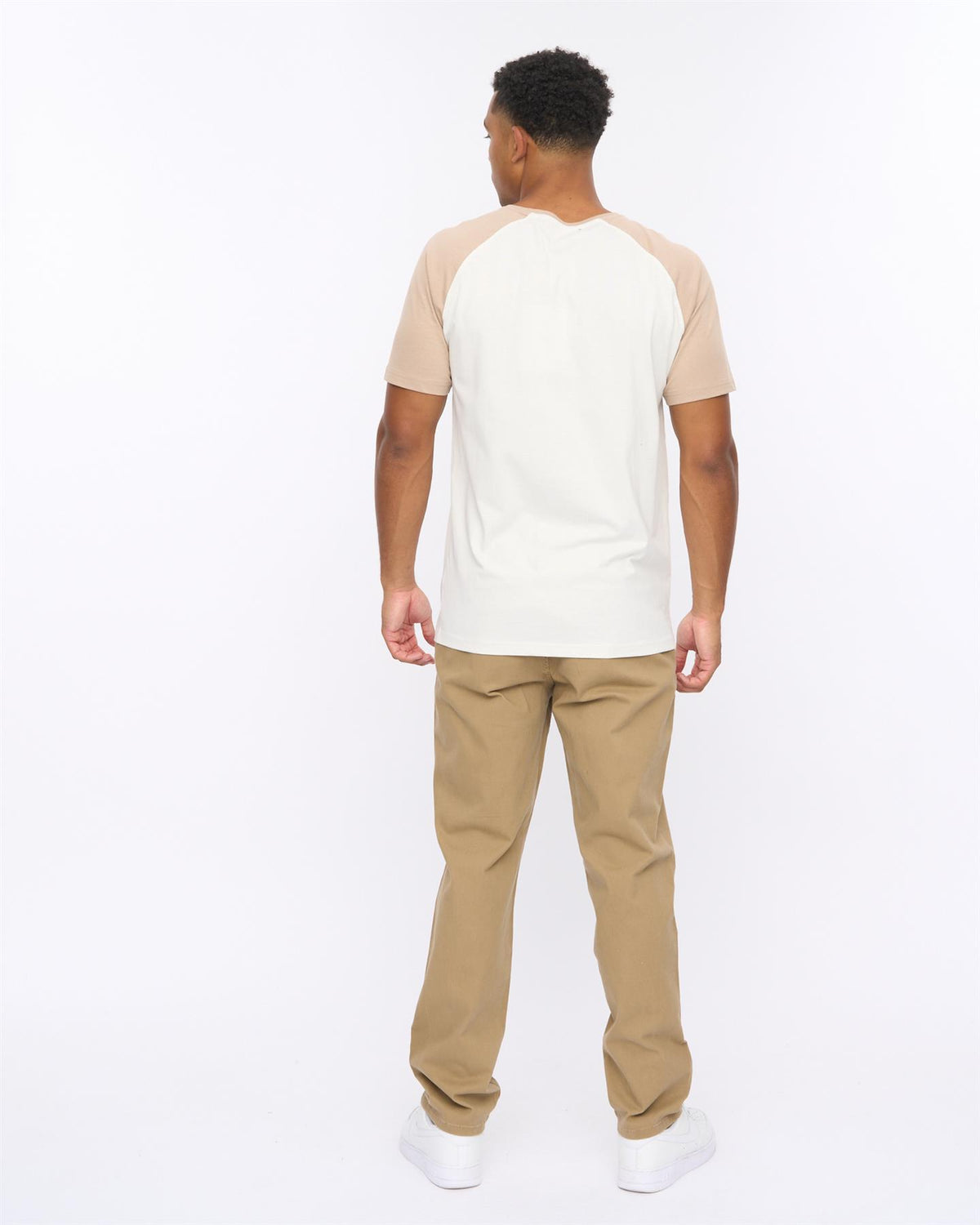 Mens Meza T-Shirt Off White/Stone