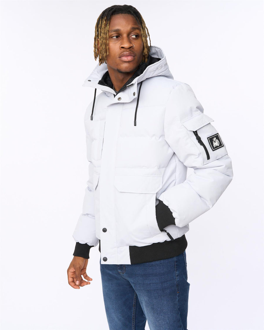 Mens Wakaday Bomber Jacket Putty