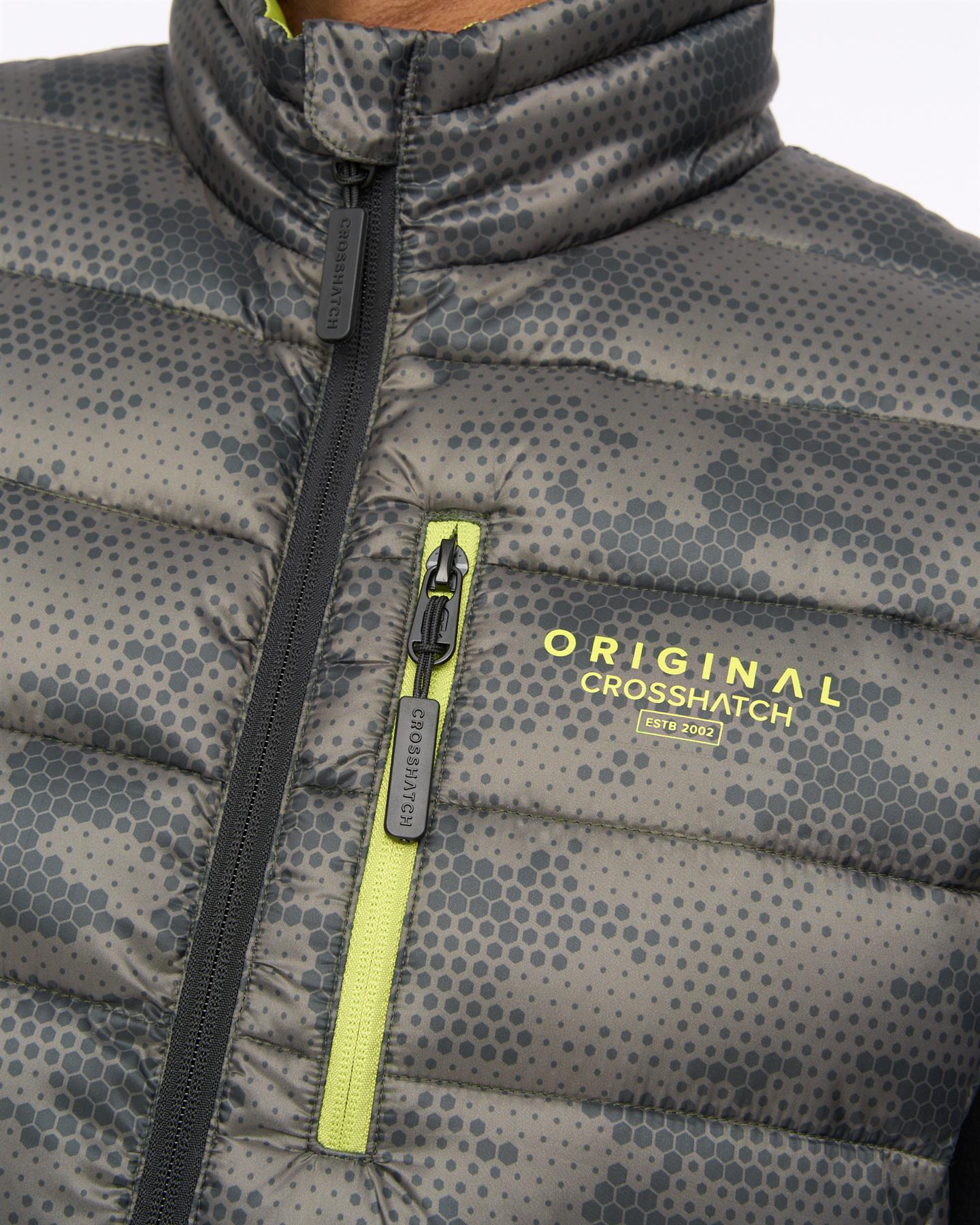 Mens Gattering Gilet Olive Camo