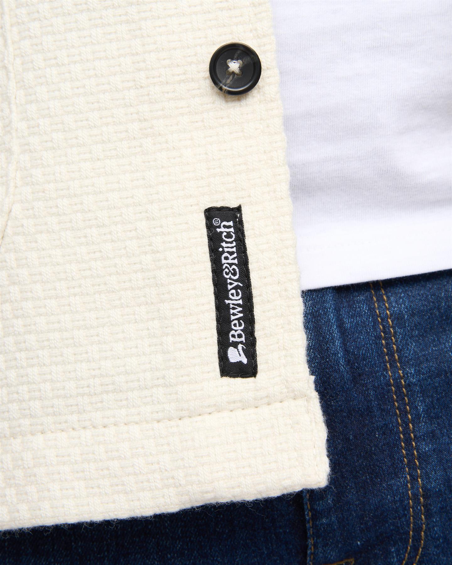 Haynerson Textured Overshirt Ecru