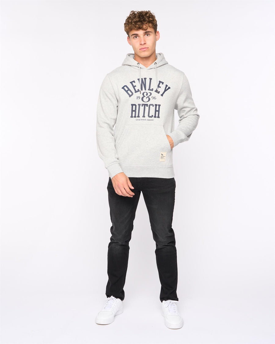 Mens  Nuford Hoodie Light Grey Marl