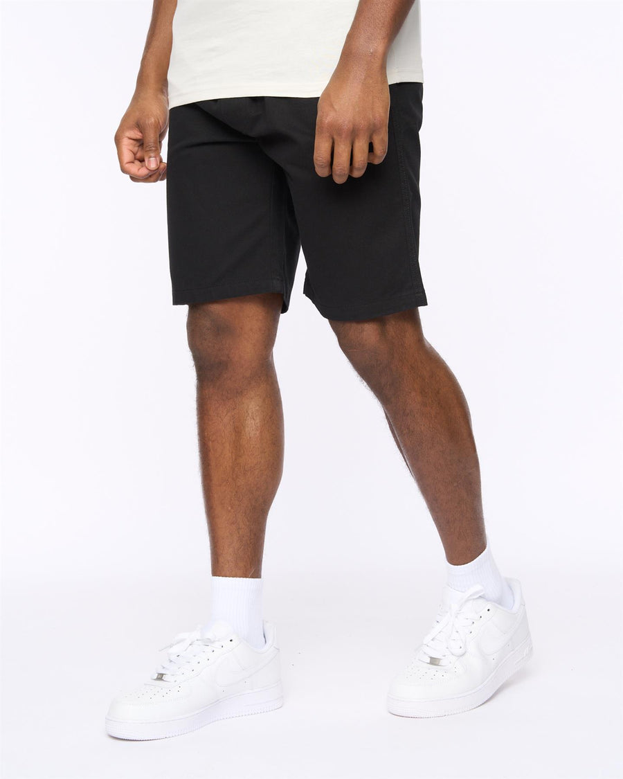 Mens Blansmoore Elastic Waist Shorts Black
