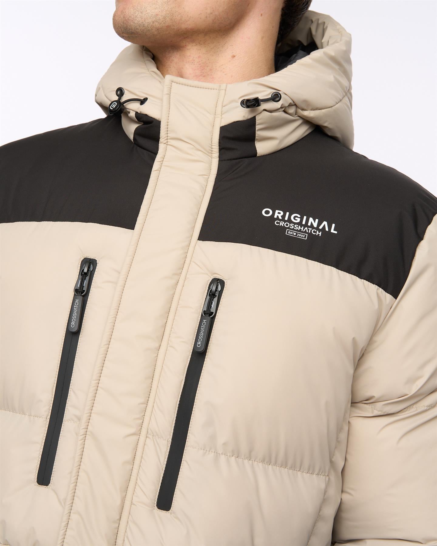 Mens Squadage Panel Jacket Stone
