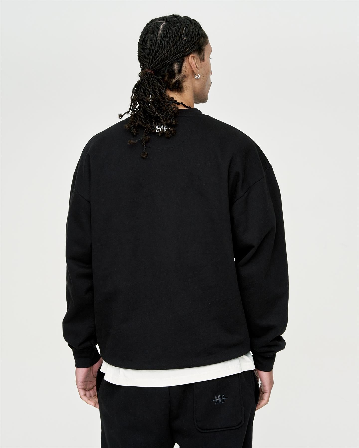Mens Studio Dogs of Sin Crew Sweat Black