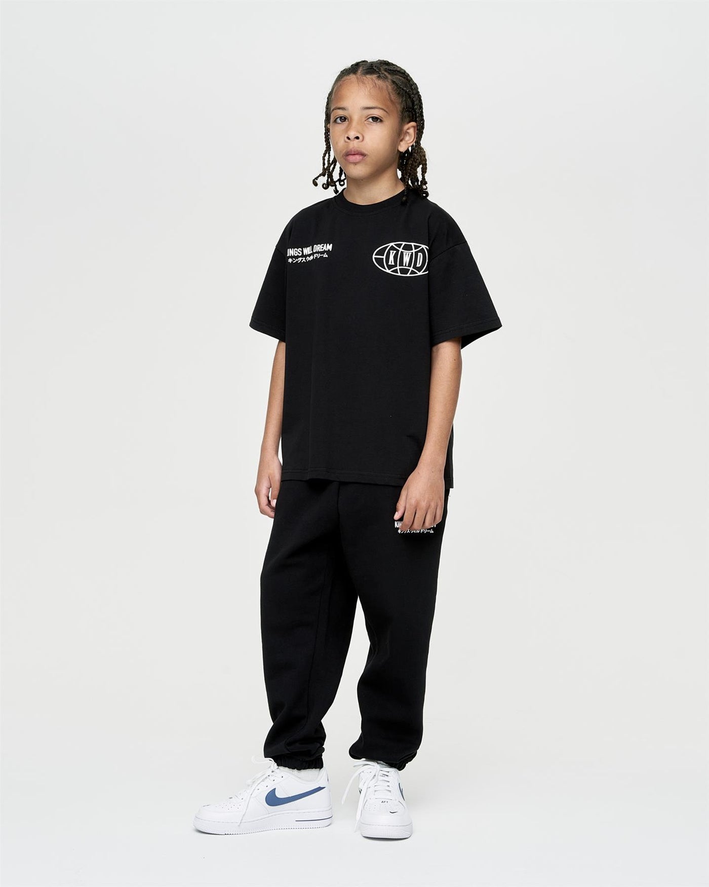 Kids Boys Studio Duo Line T-Shirt Black