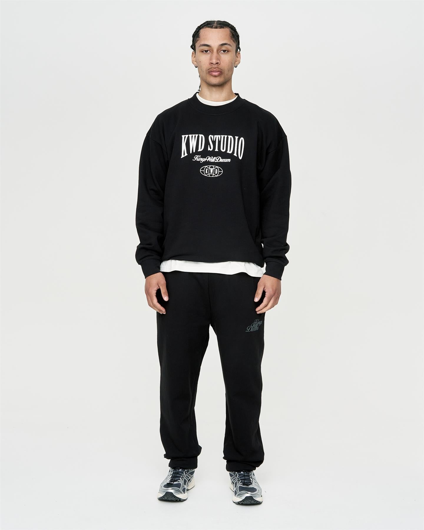 Mens Studio Studios Crew Sweat Black