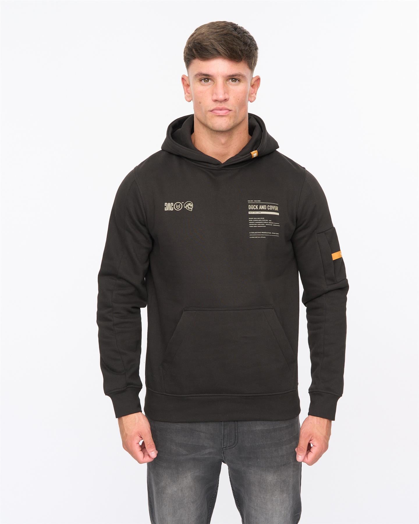 Mens Skullmatic Hoodie Black