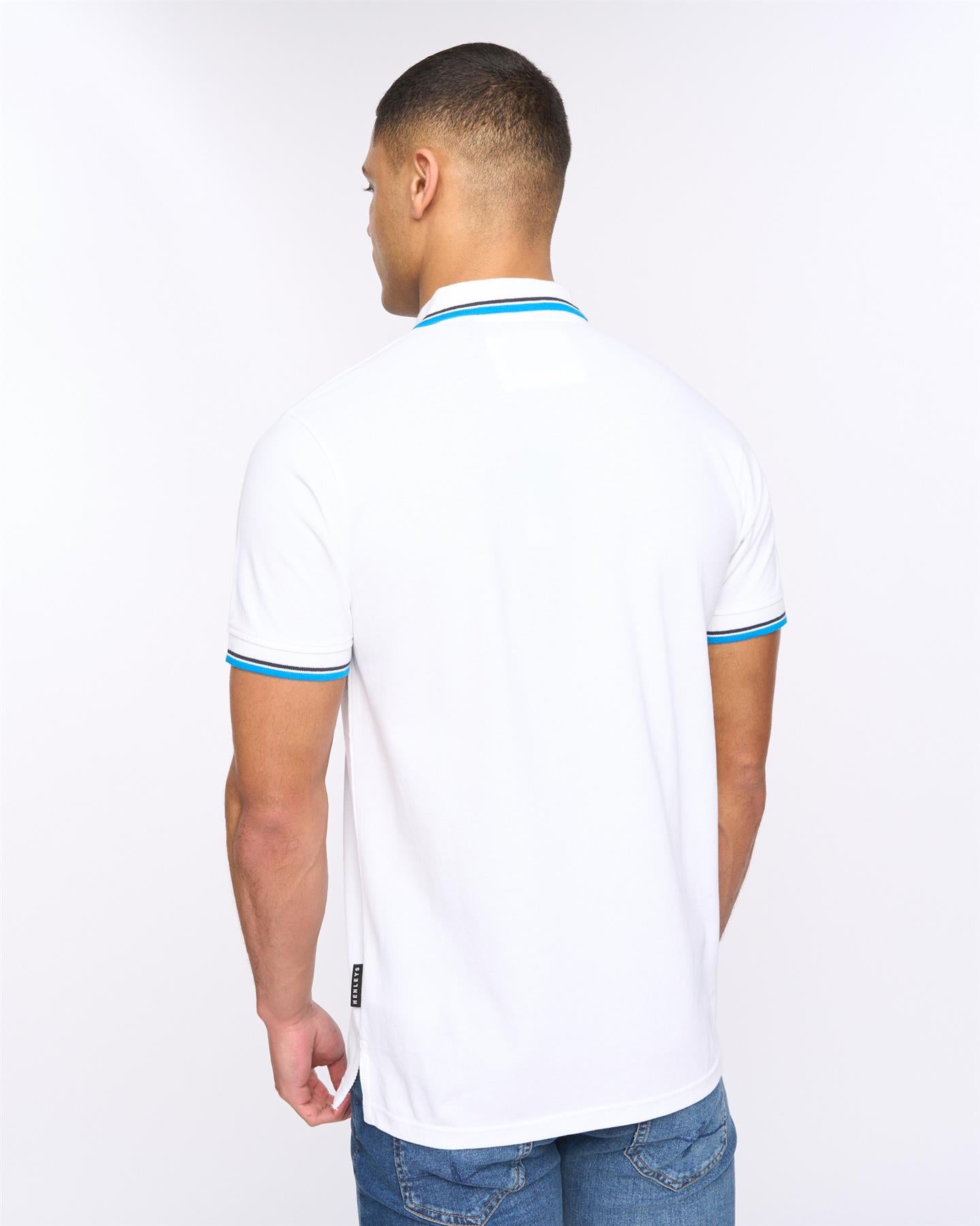 Mens Henalpha Polo Optic White
