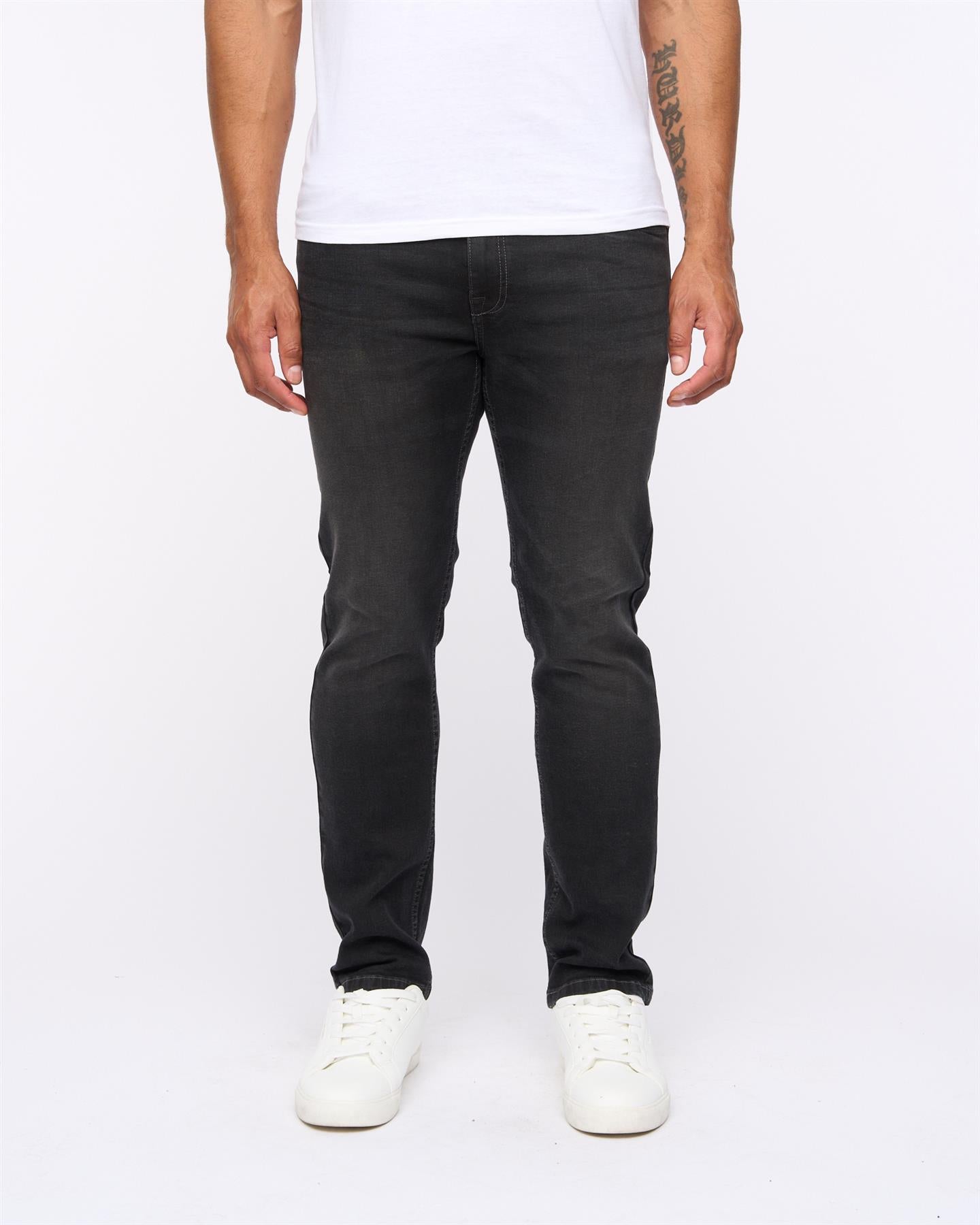 Mens Abingdon Slim Fit Jeans Black