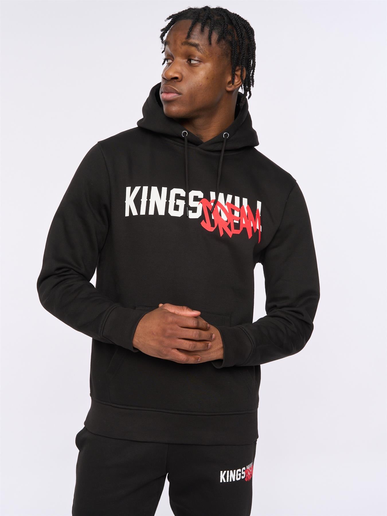 Mens Tagged Hoodie Black
