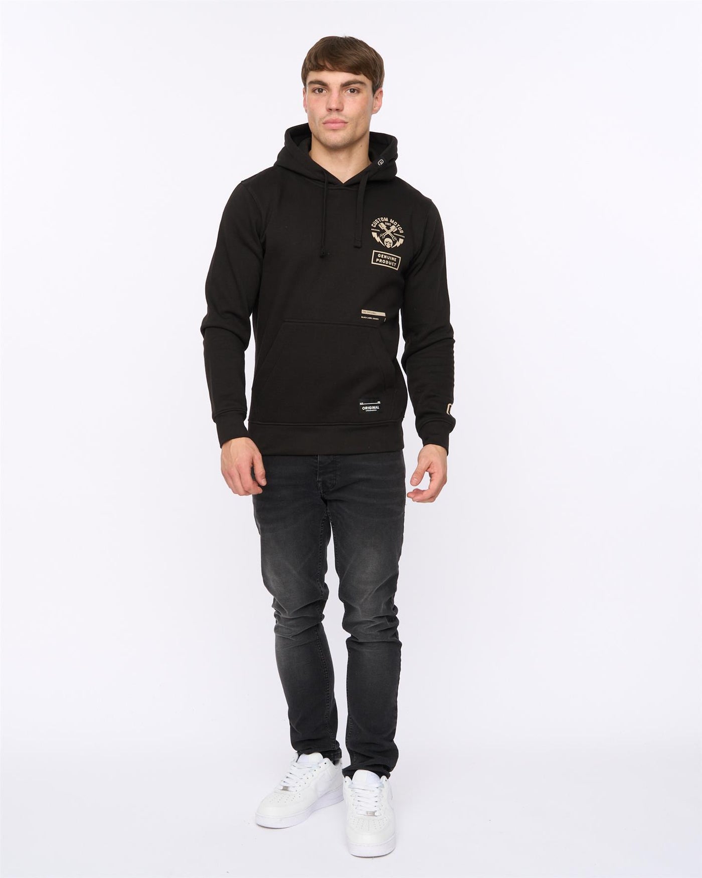 Mens Moules Hoodie Black