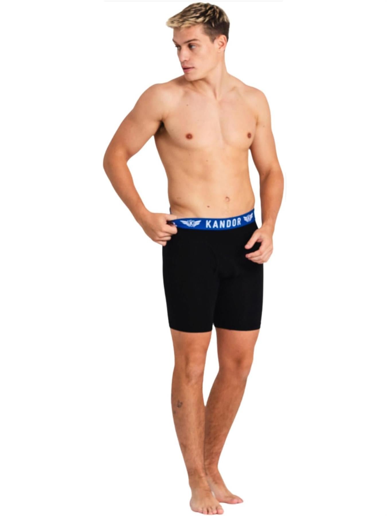 Men's Bambuso Boxers 3pk Black Blue