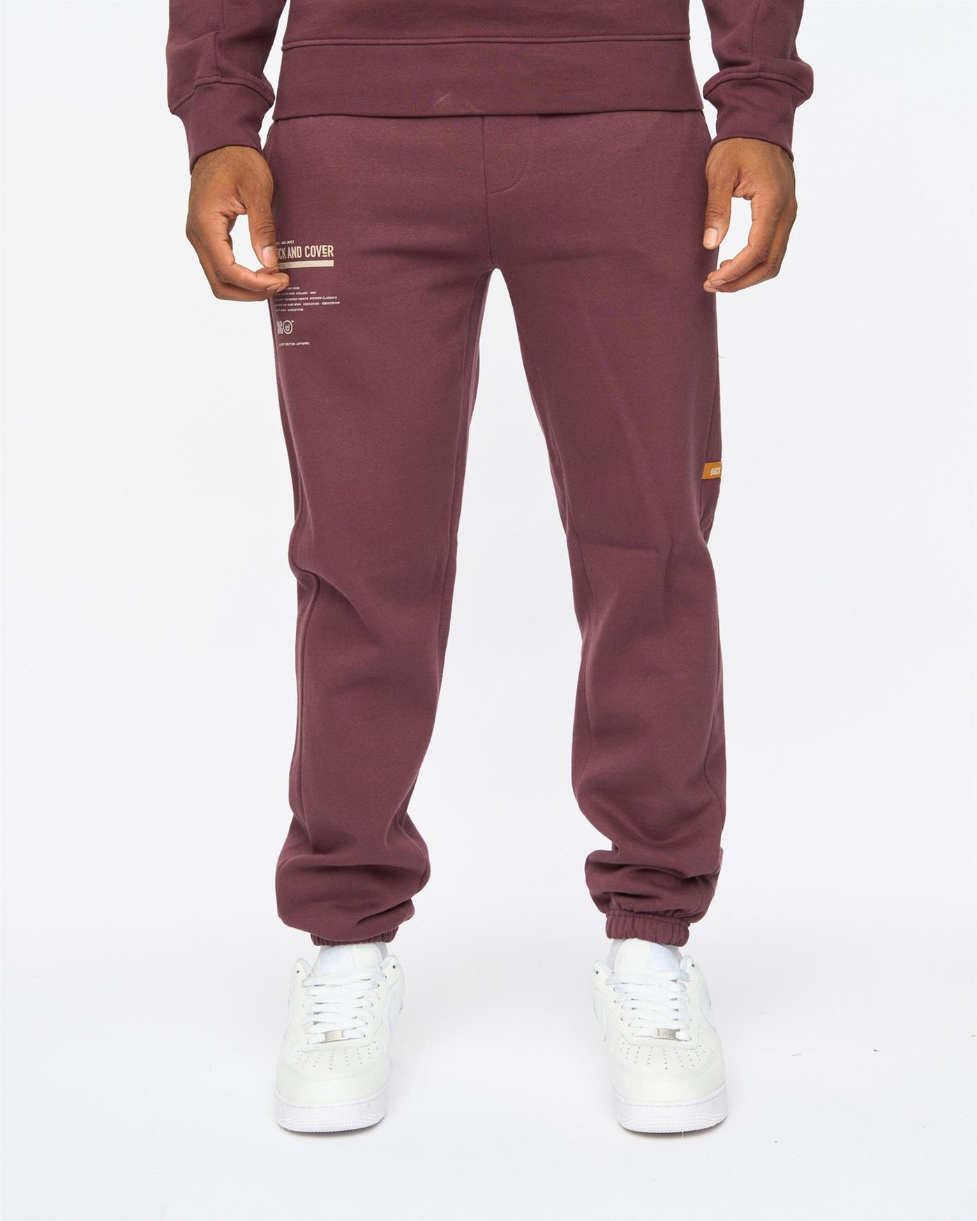 Mens Applewood Crew & Joggers Set Raisin