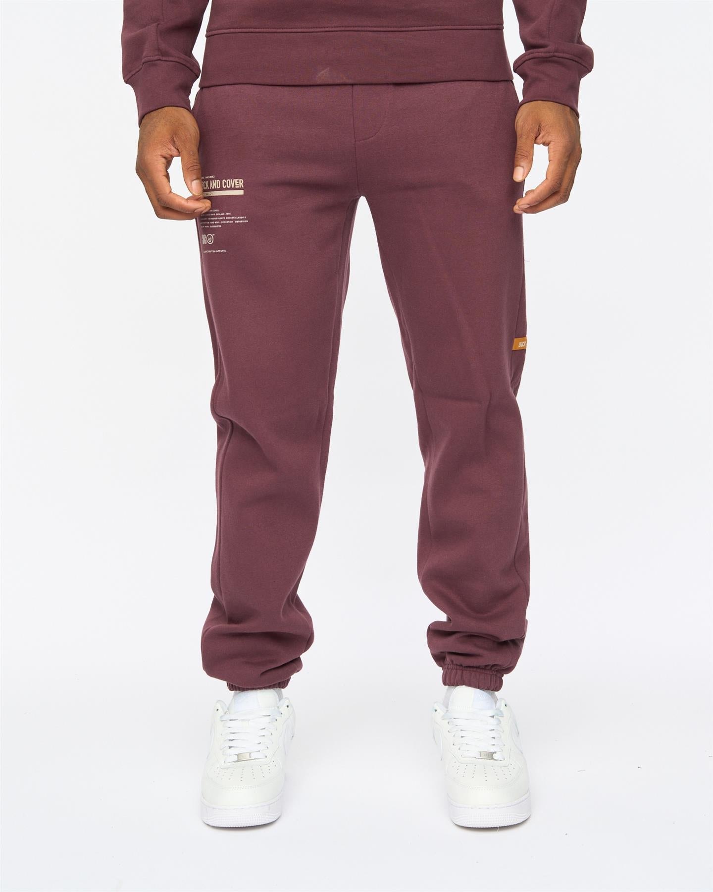 Mens Applewood Crew & Joggers Set Raisin