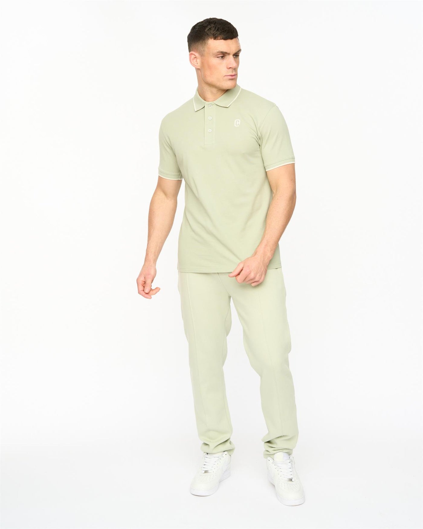 Mens Crufton Polo Light Olive