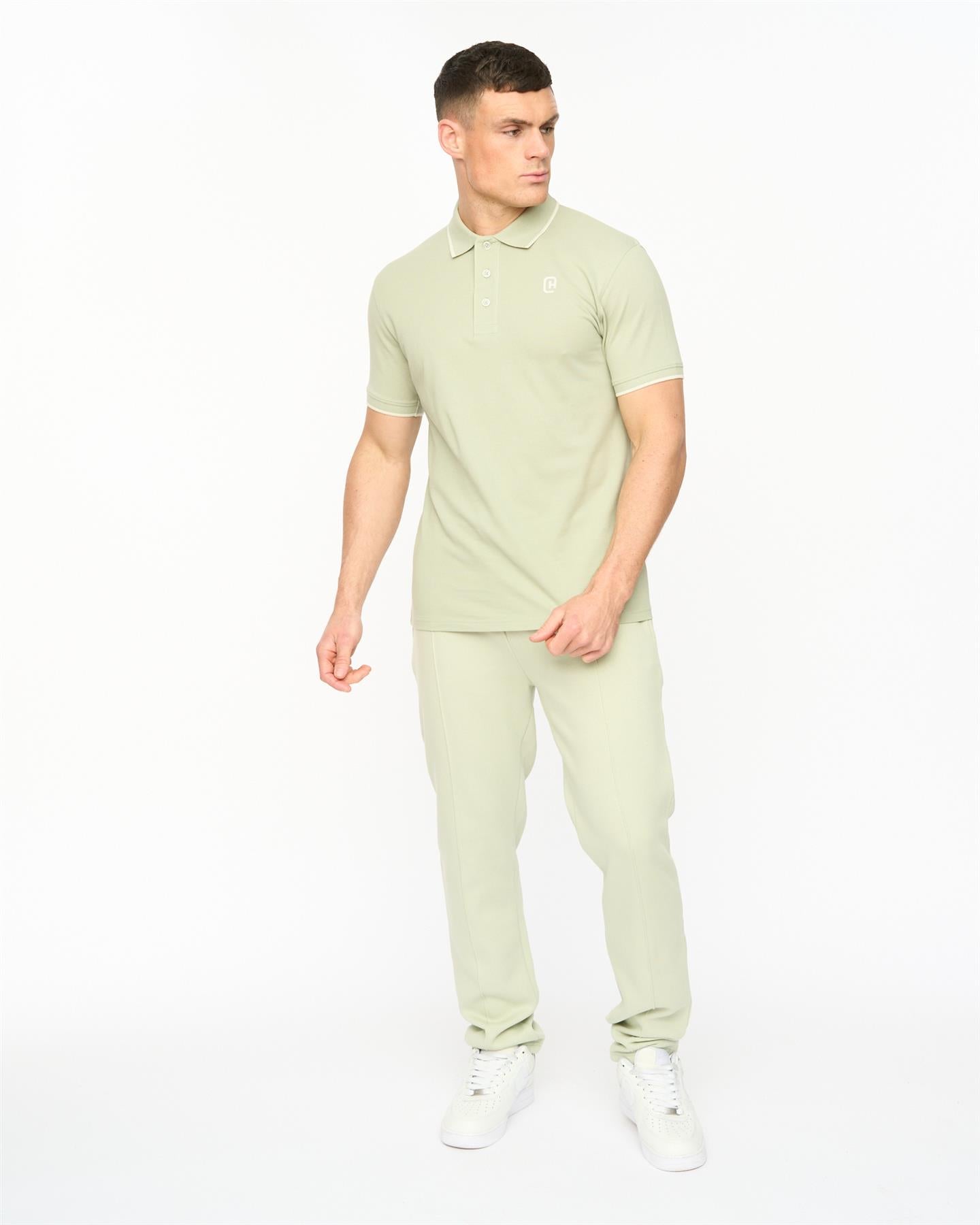 Mens Crufton Polo Light Olive