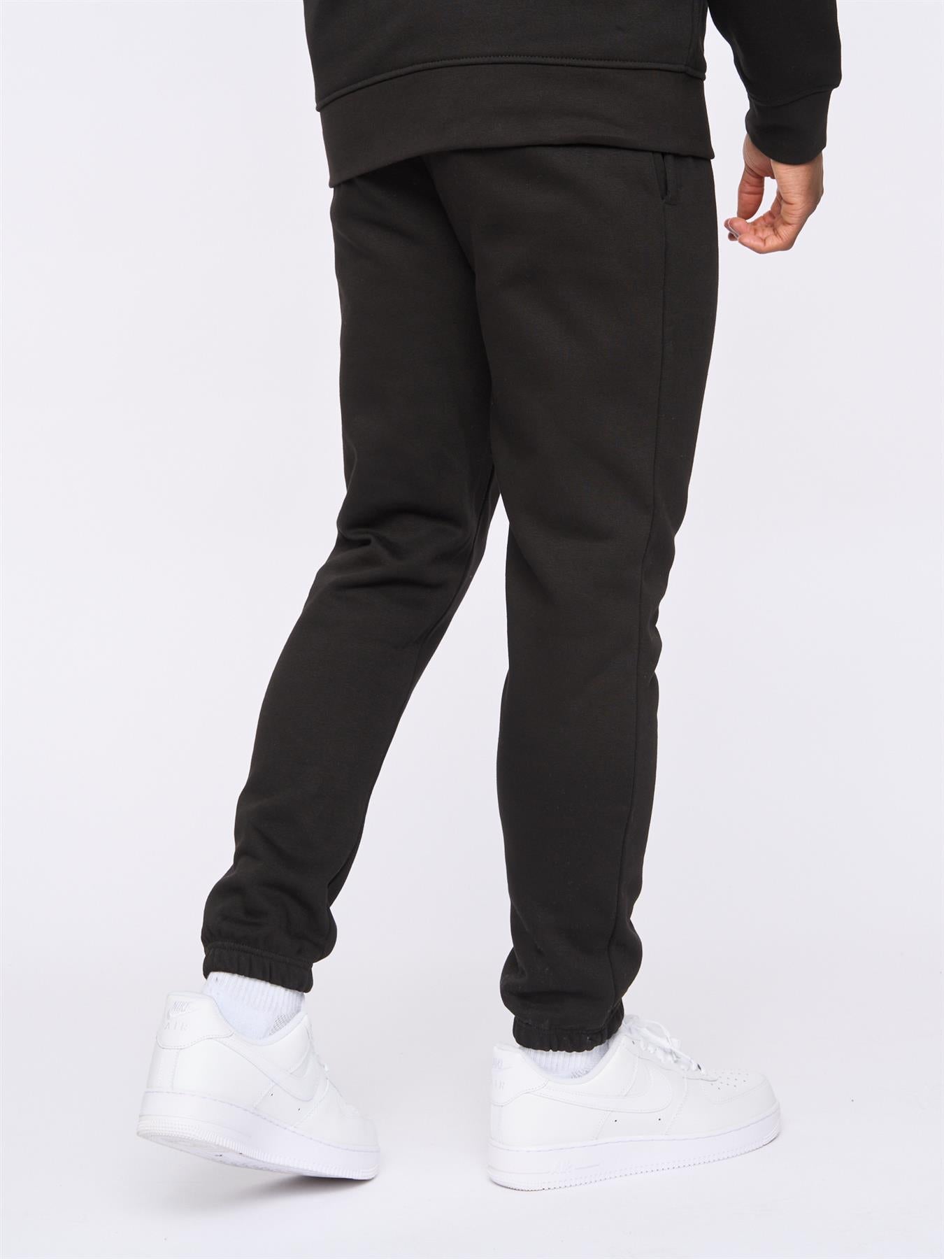 Mens Tagged Joggers Black