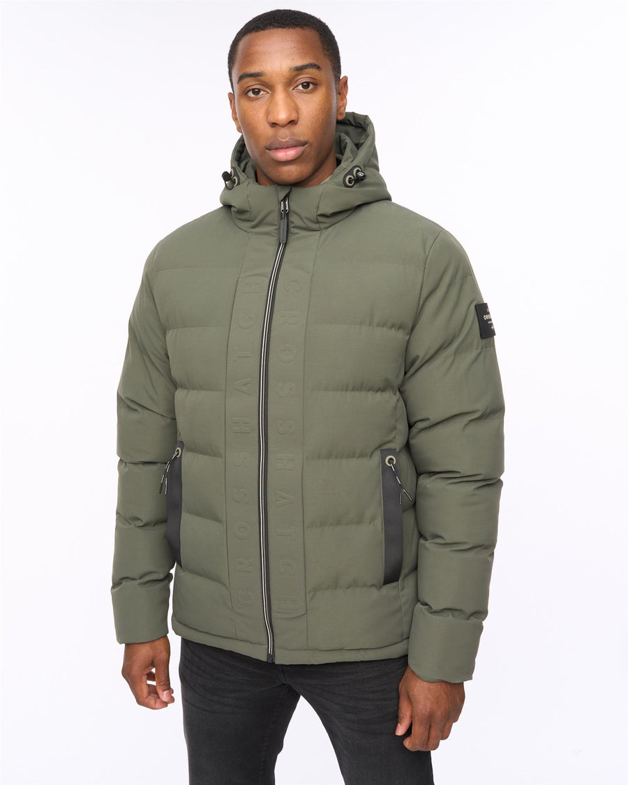 Mens Kampnew Embossed Jacket Dark Olive