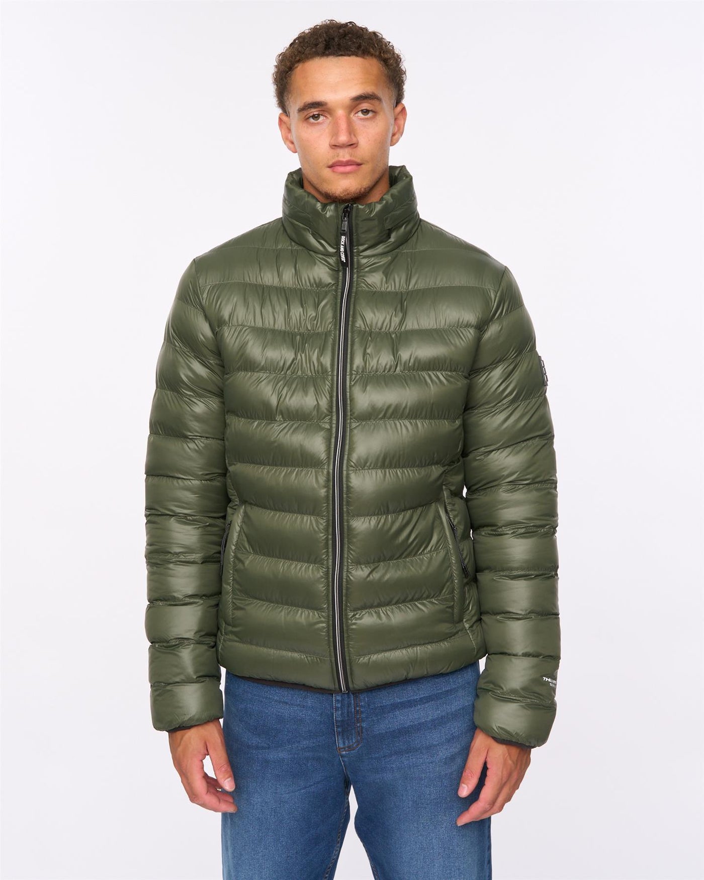 Mens Shemmy Two Quilted Jacket Dark Olive