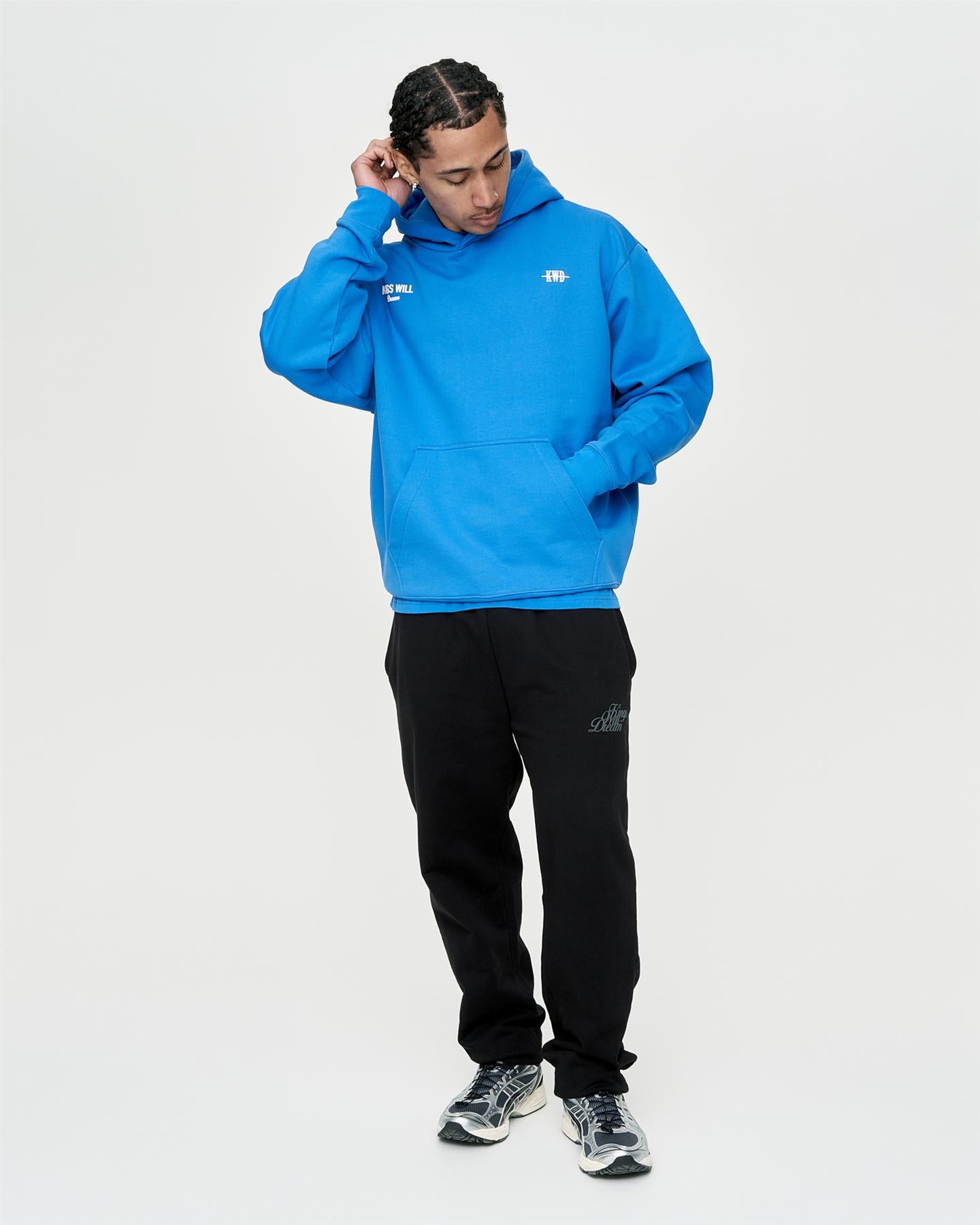 Mens Studio Garment District Hoodie Blue