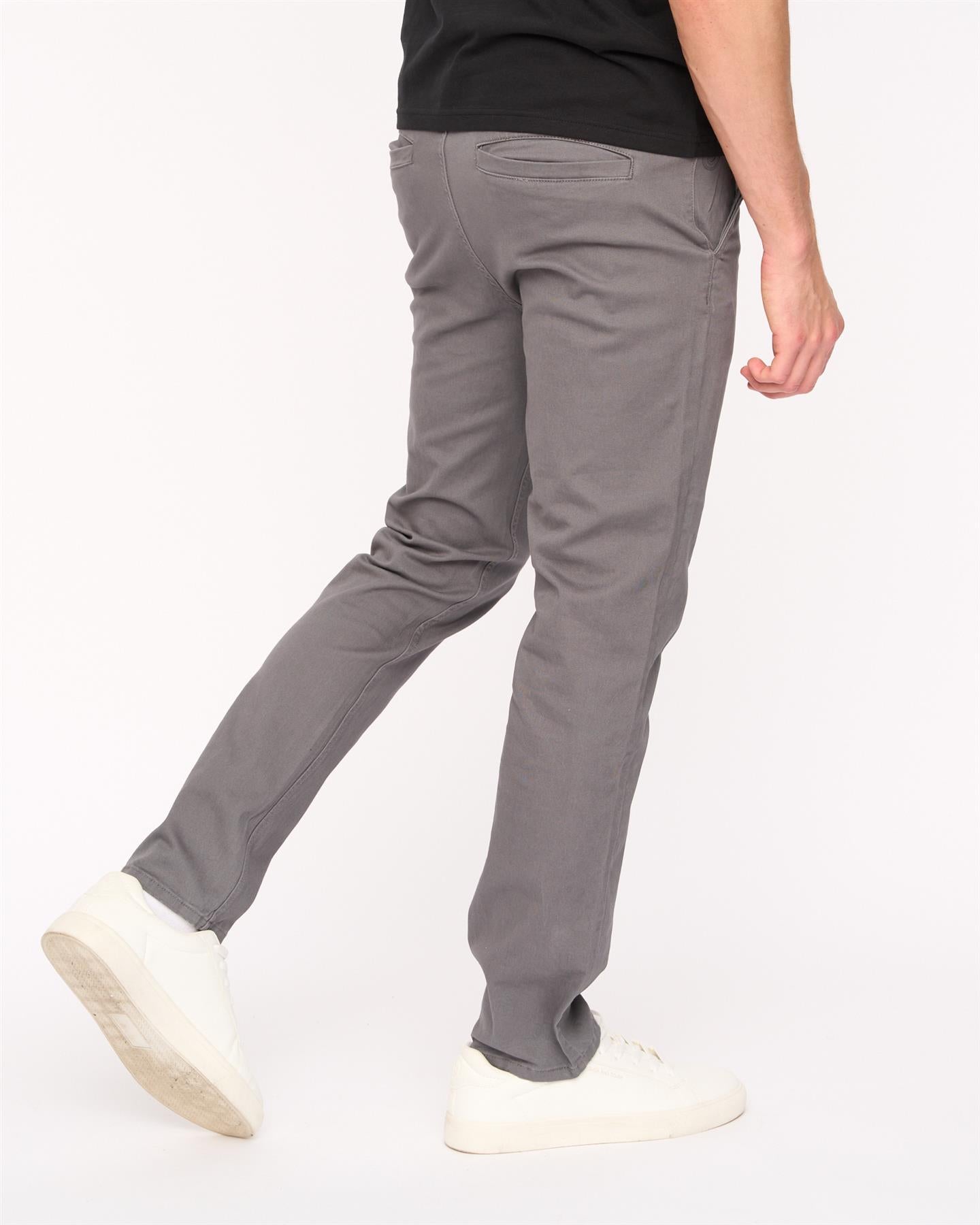 Mens Moretor Chinos Dark Grey