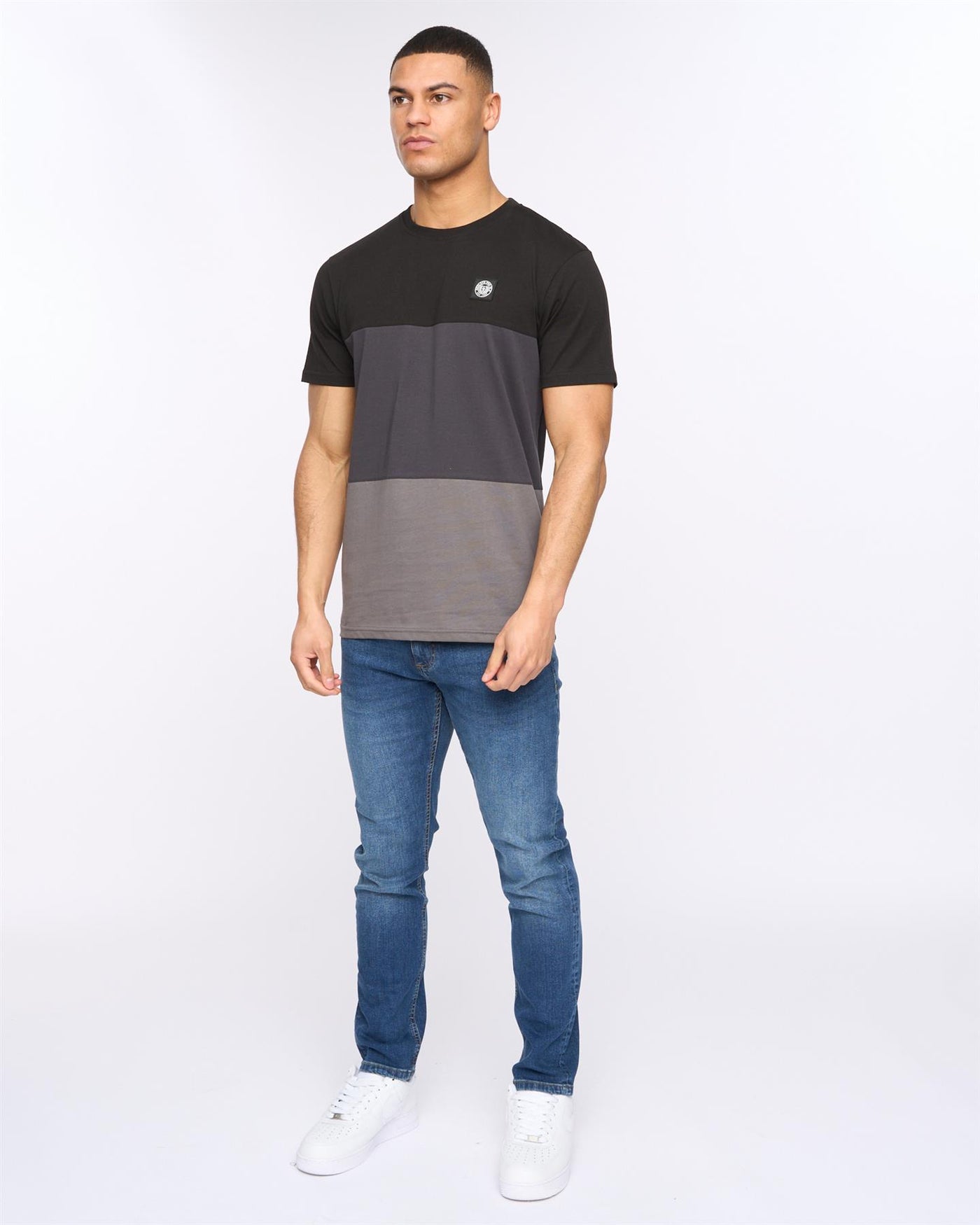 Mens Henpanel T-Shirt Black
