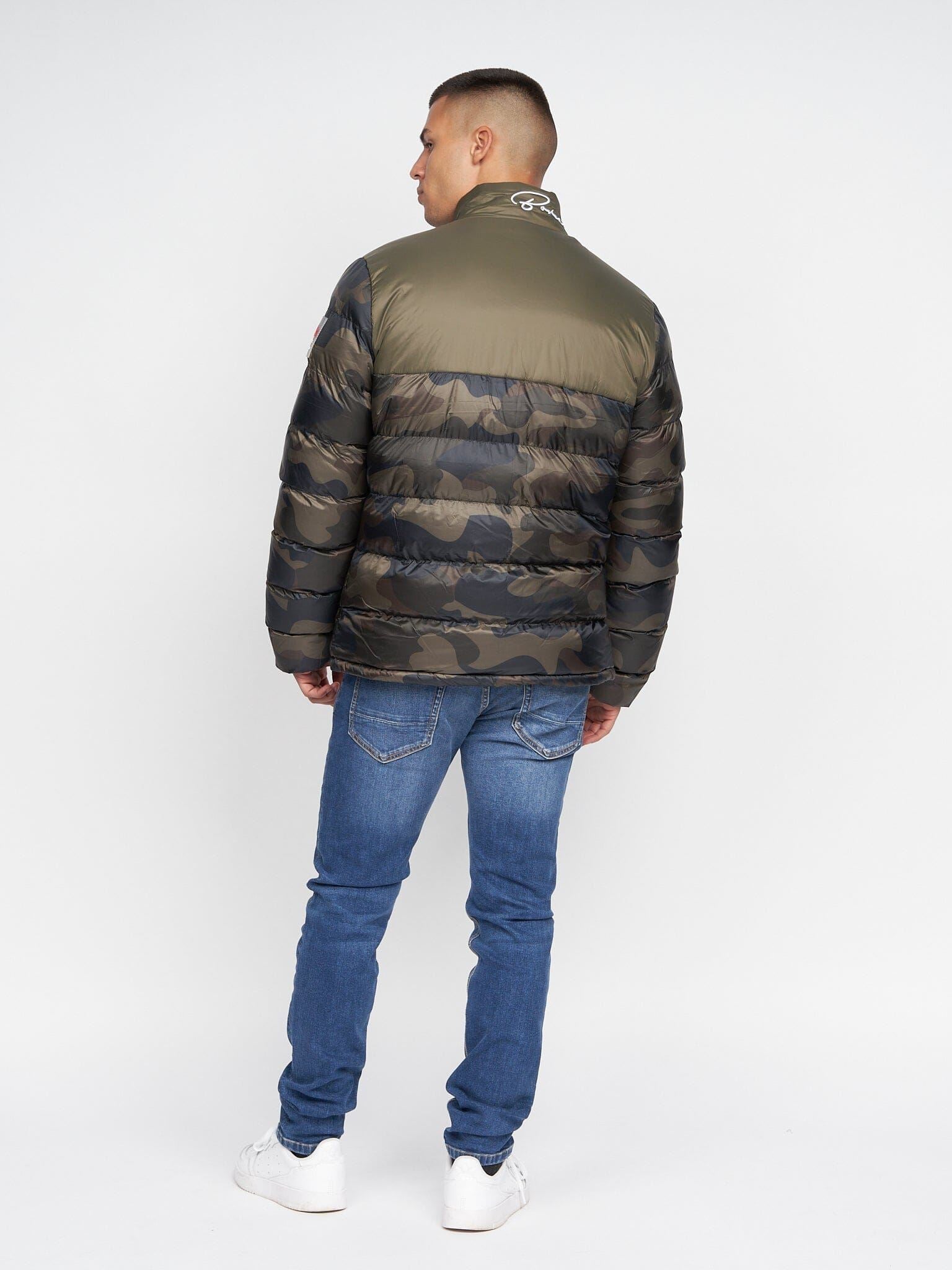 Mens Carlito Oversized Puffa Olive Camo