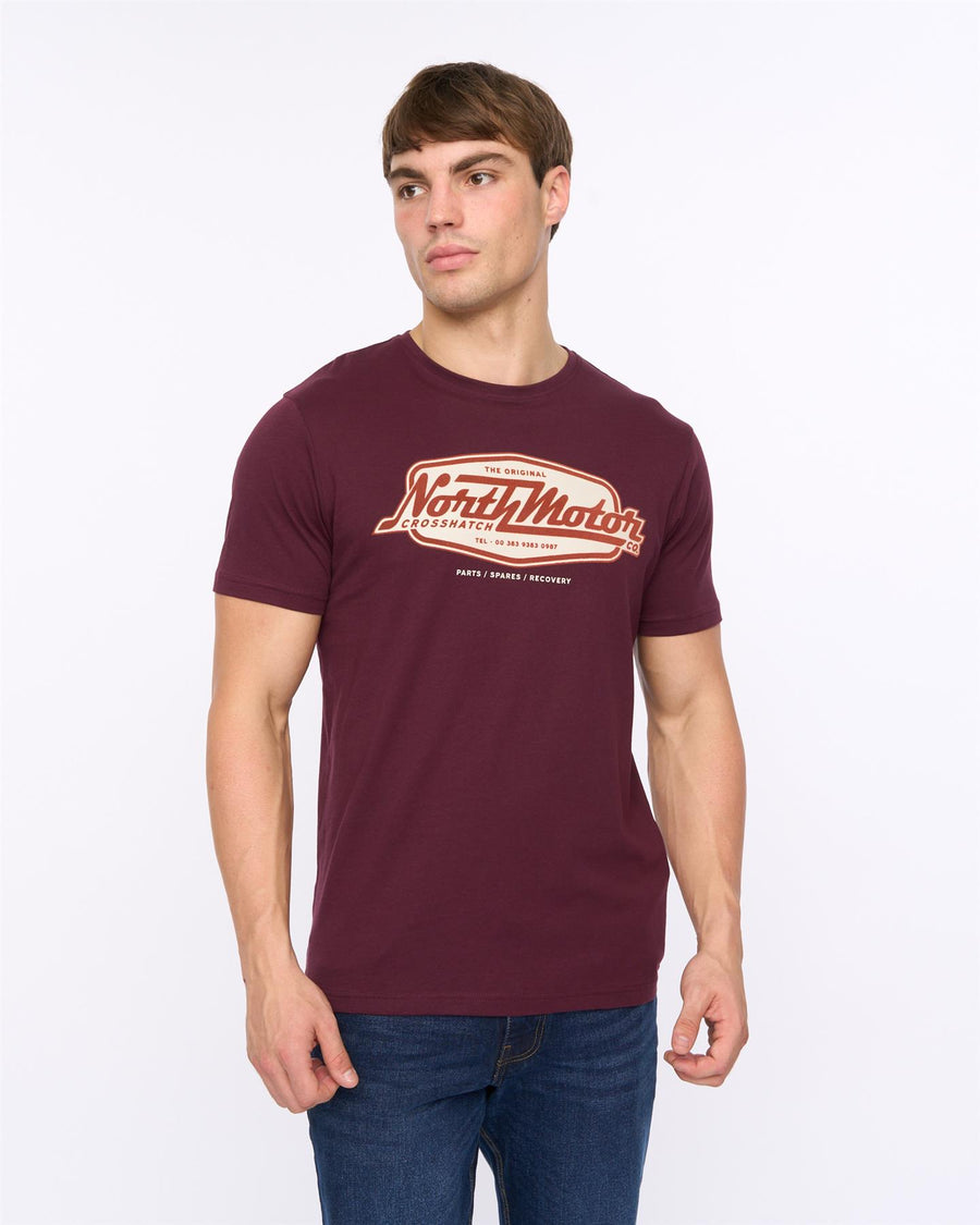 Mens Hellmere T-Shirt Raisin
