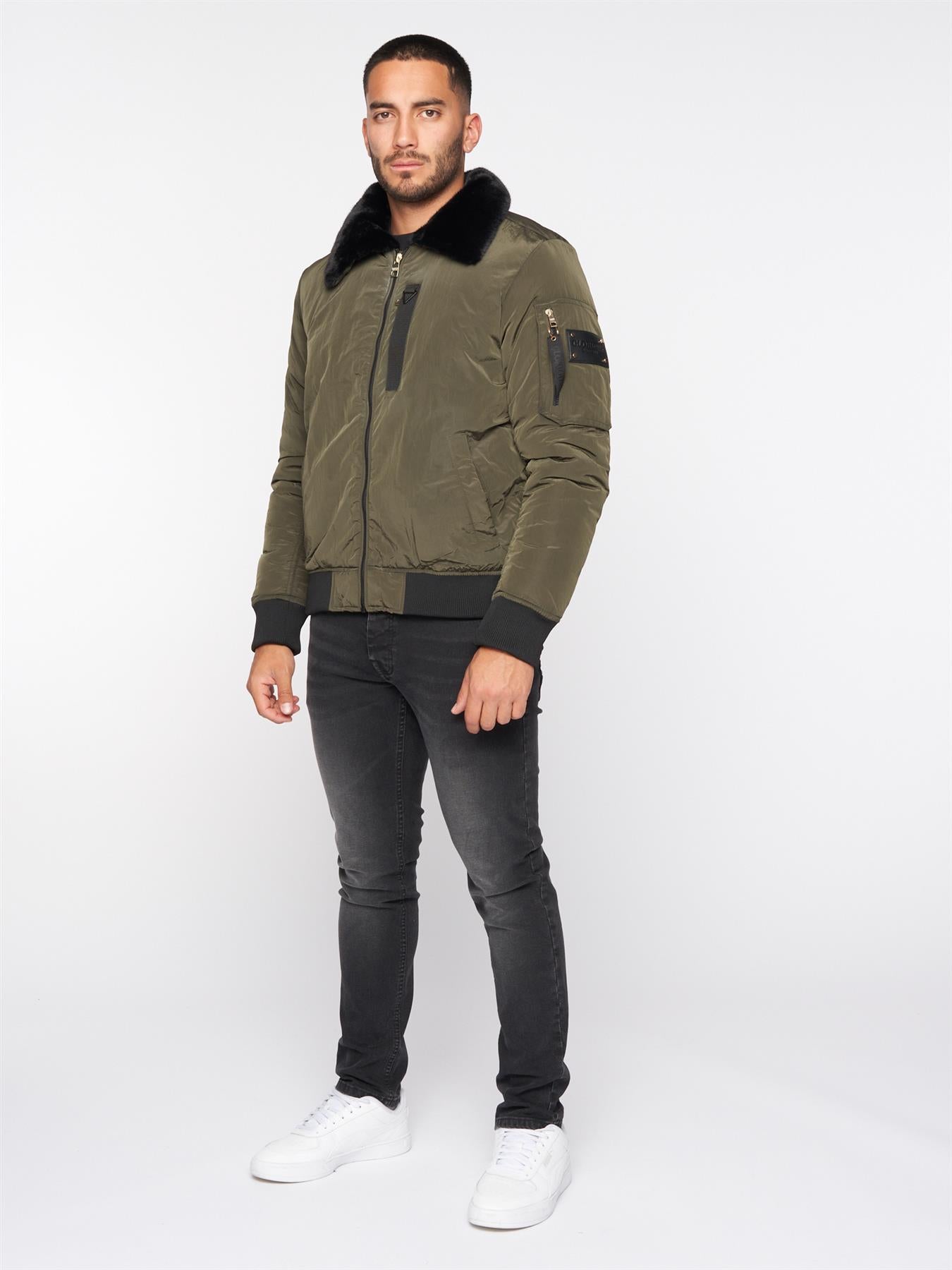 Vitzio Ma2 Puffer Bomber Jacket Green
