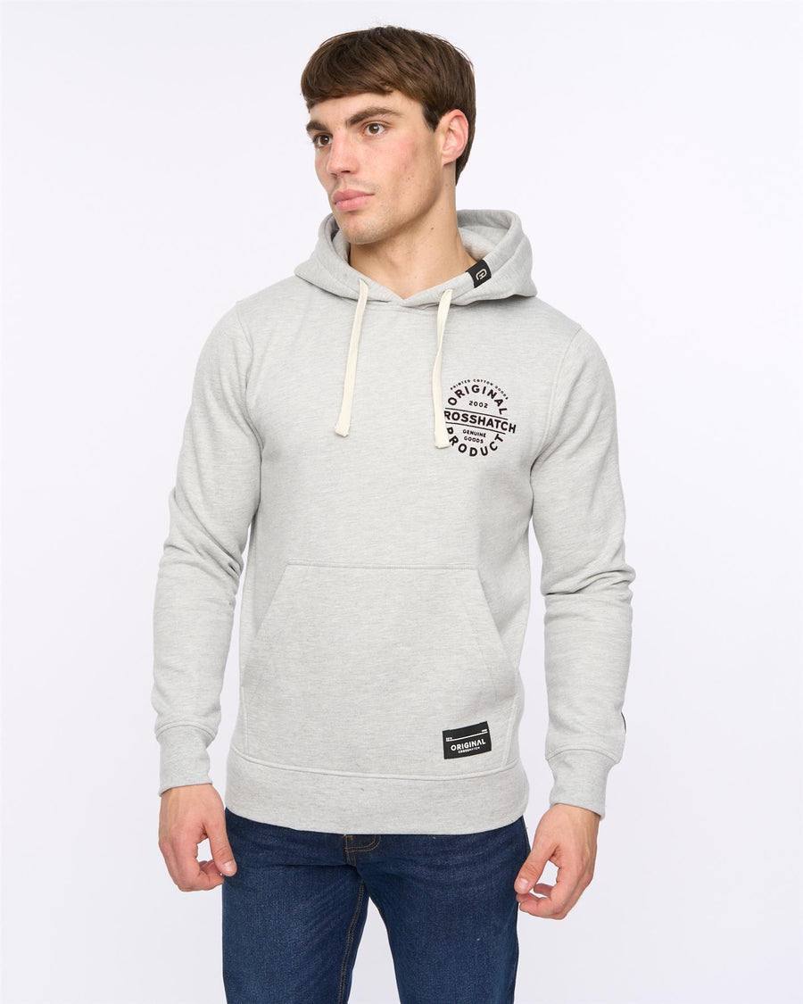 Mens Cresswell Hoodie Grey Marl