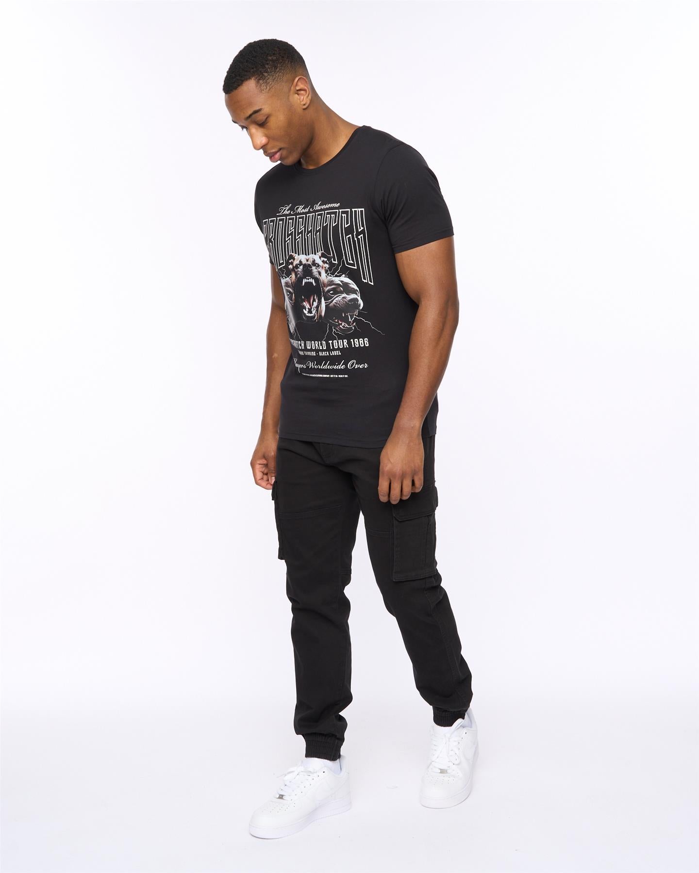 Mens Frentons Cargo Pants Black