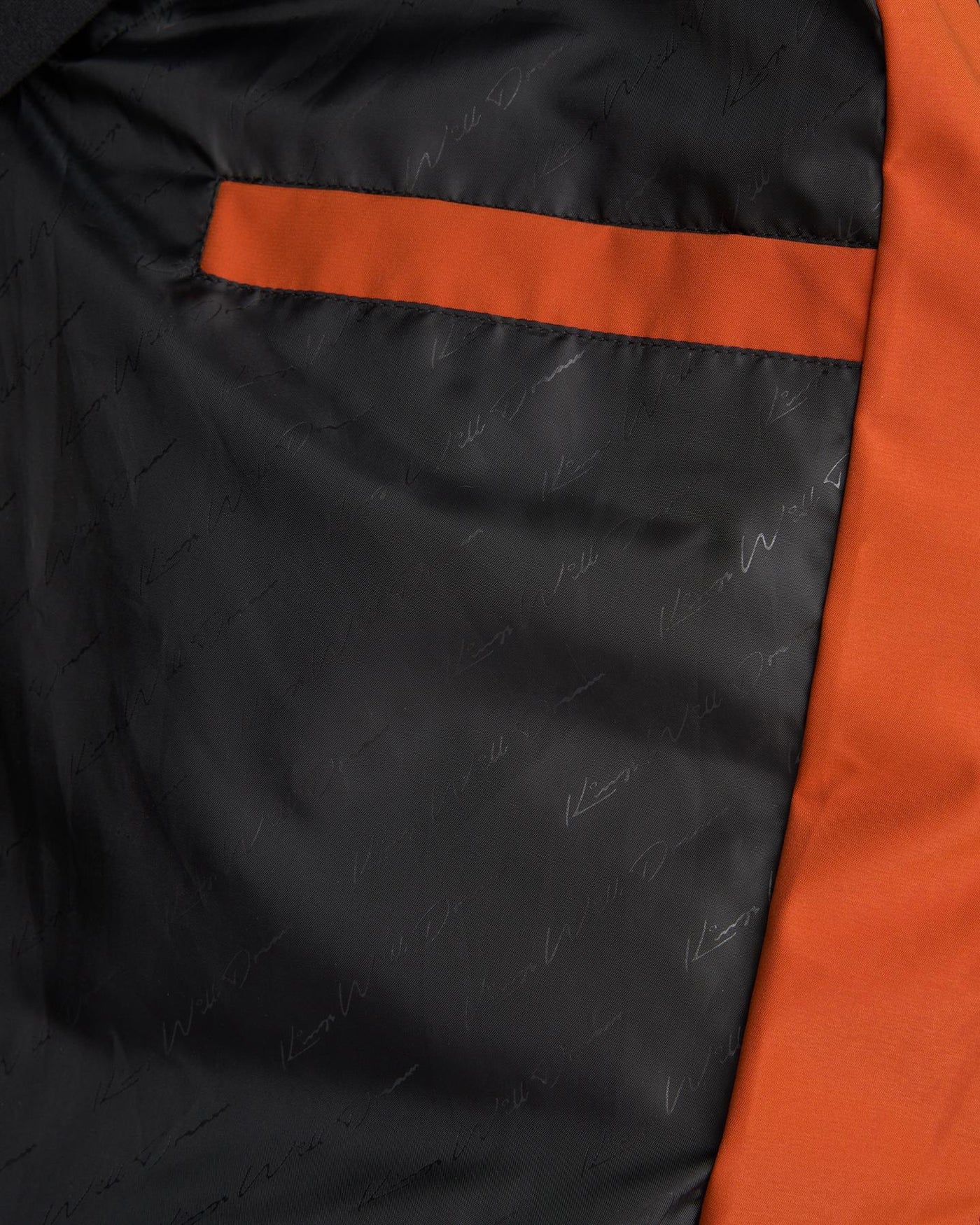 Mens Fractioned Puffer Jacket Burnt Orange