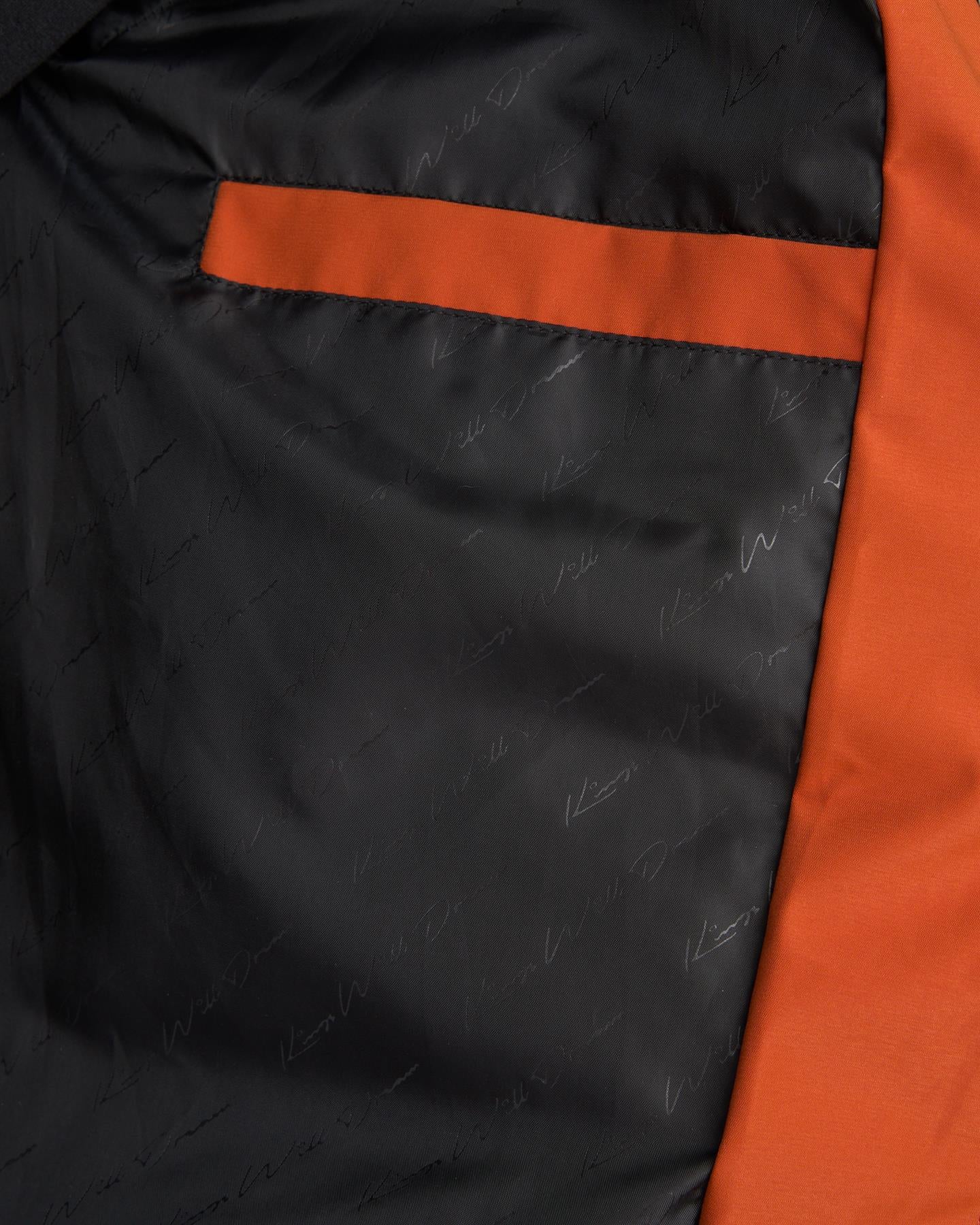 Mens Fractioned Puffer Jacket Burnt Orange