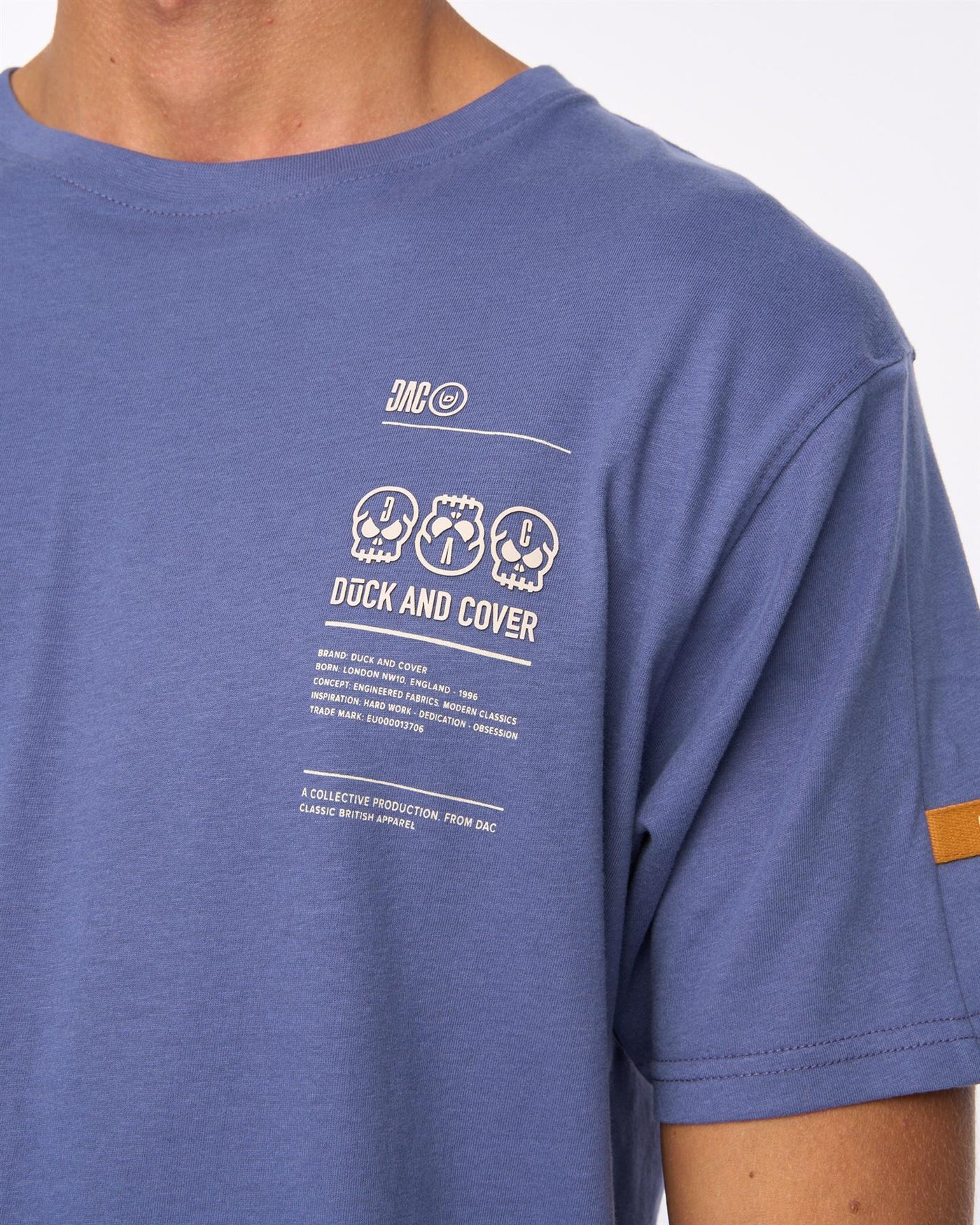 Mens Cramptone T-Shirt Denim Blue
