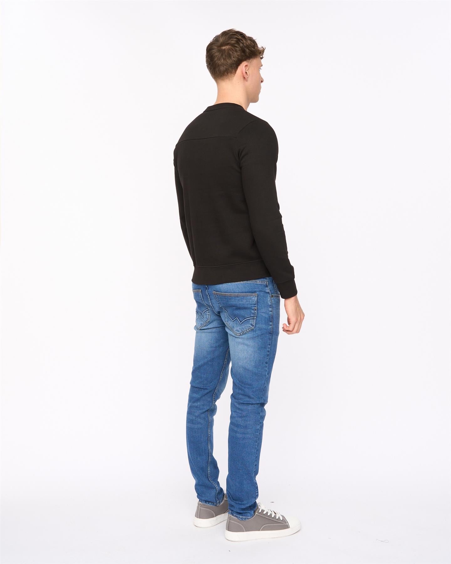 Mens Stoneham Crew Sweat Black