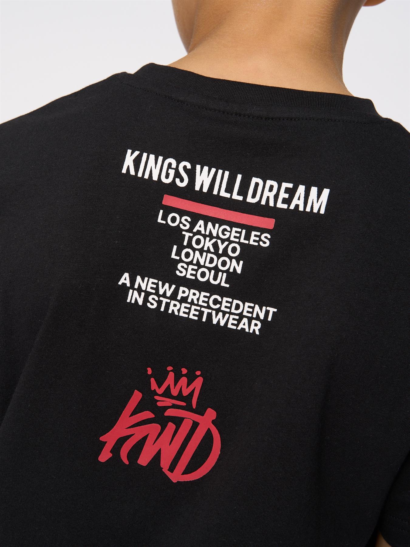 Kids Boys Tagged T-Shirt Black