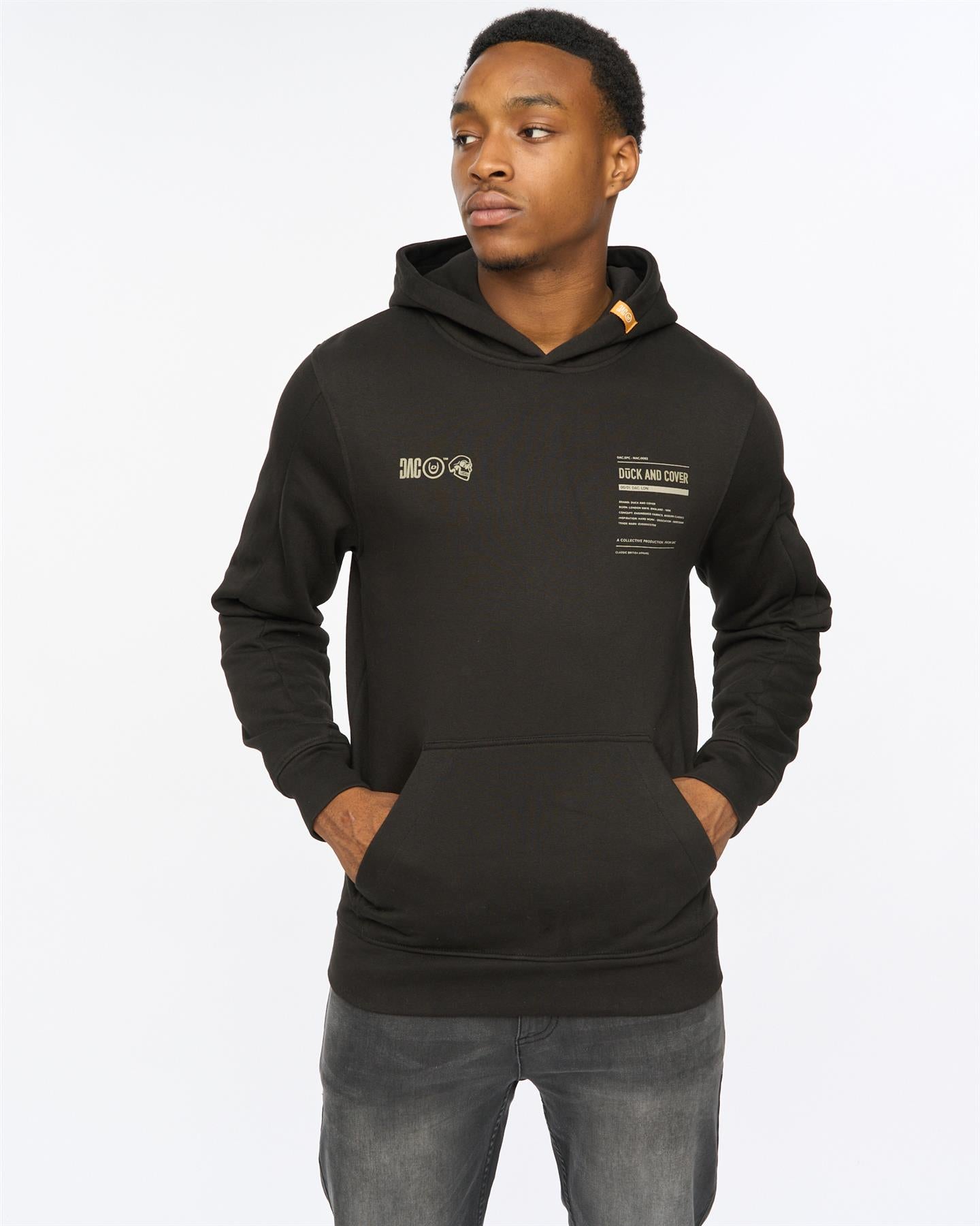 Mens Skullmatic Hoodie Black
