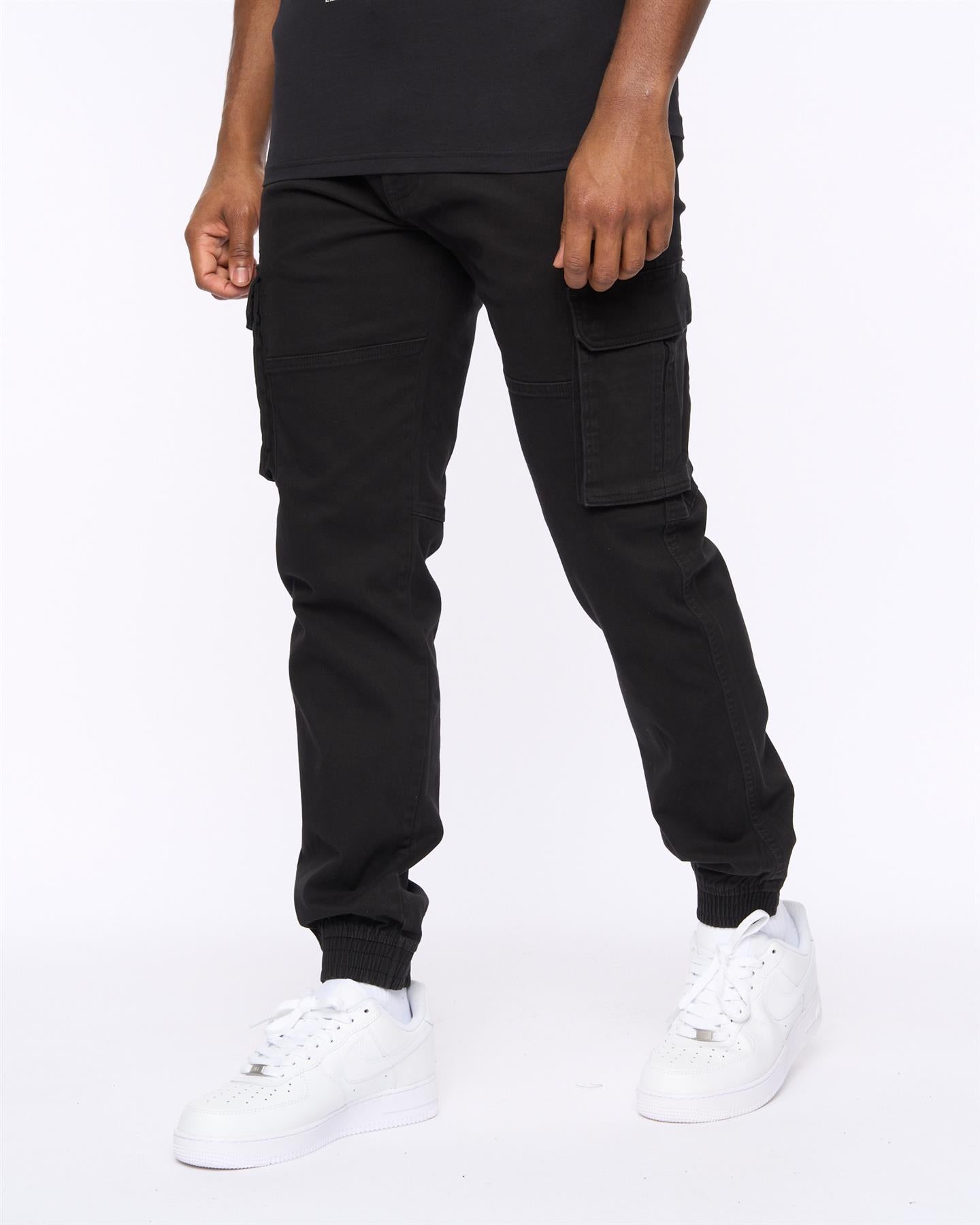 Mens Frentons Cargo Pants Black