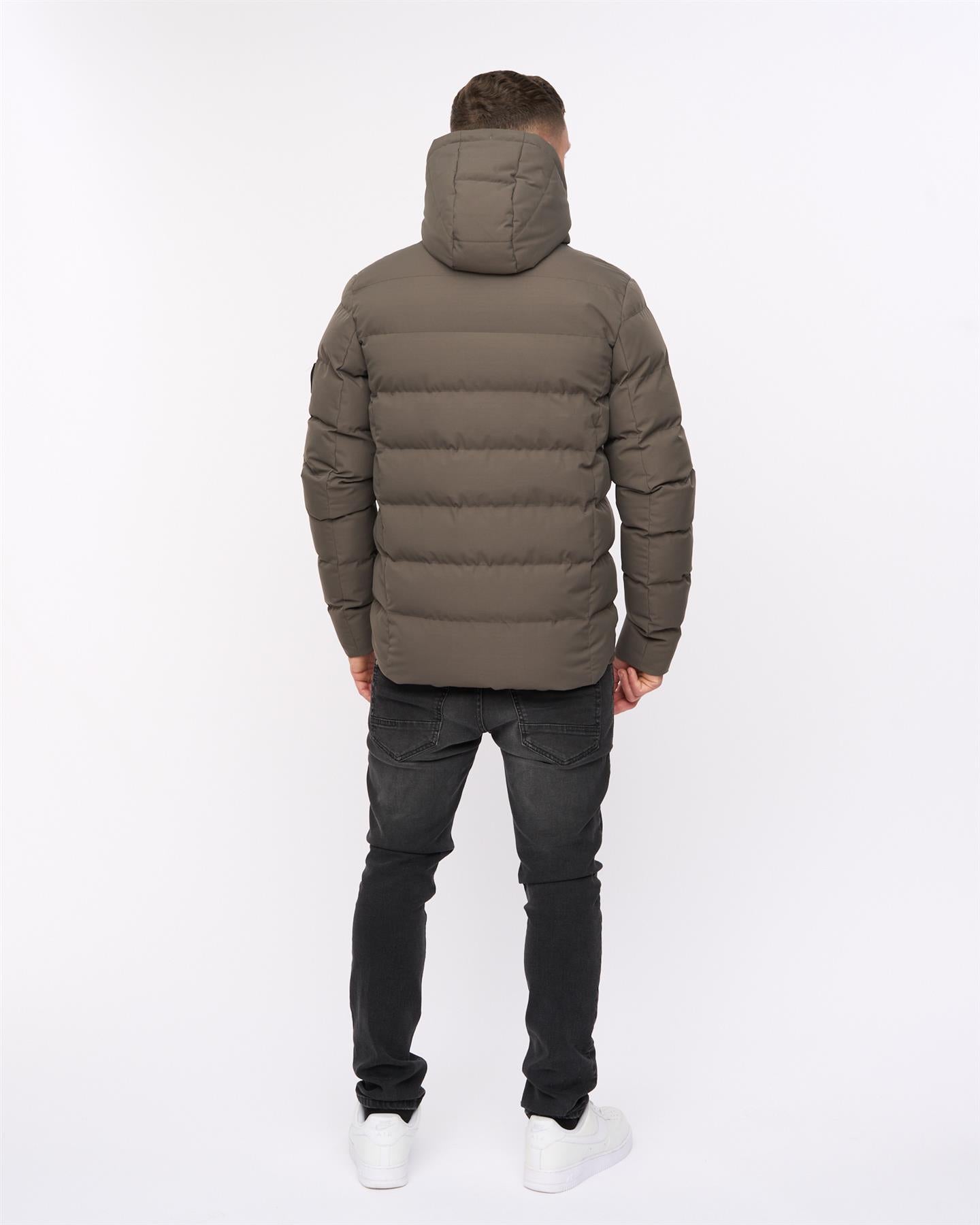 Mens Kampleys Embossed Jacket Dark Olive