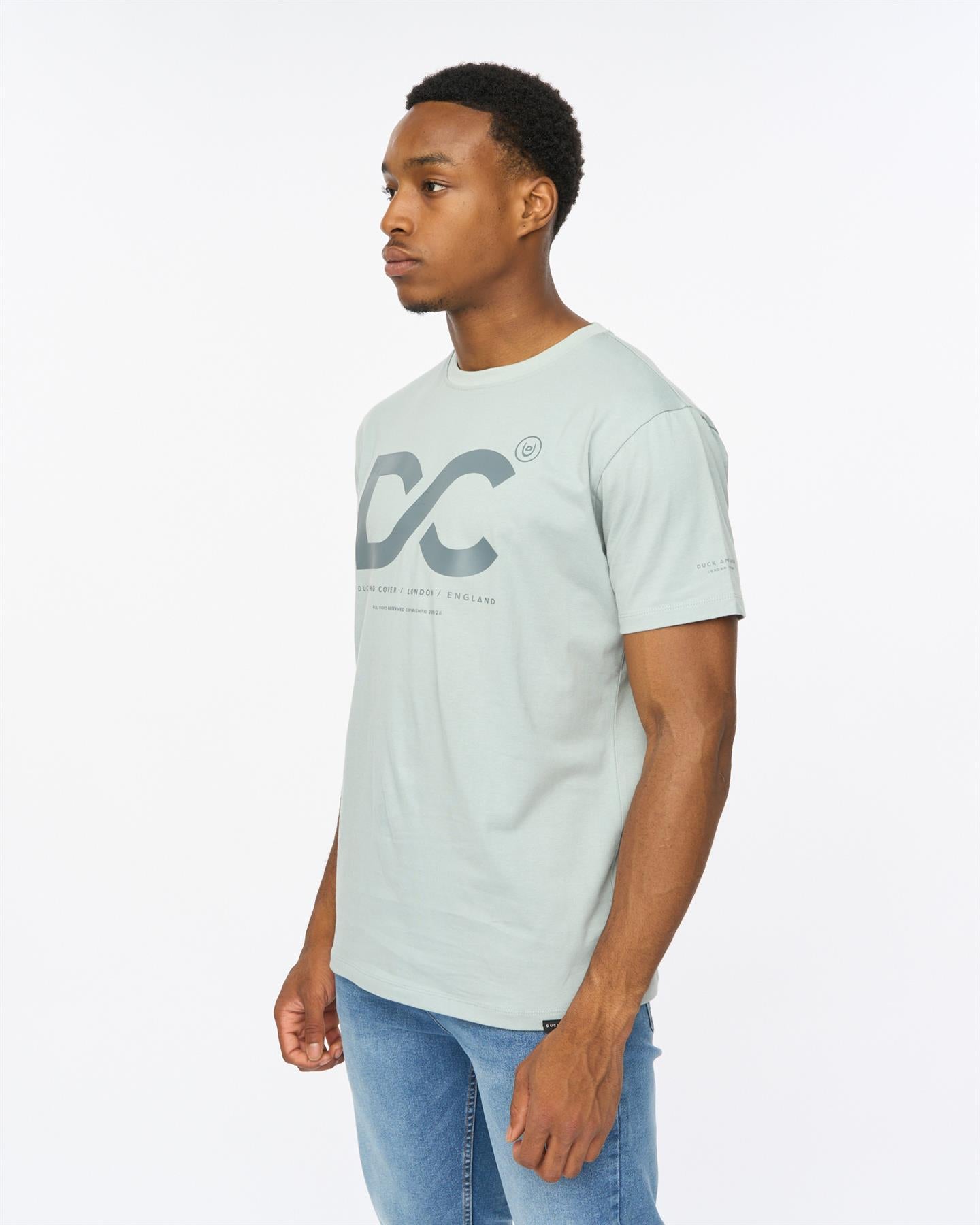 Mens Polymoore Heavy T-Shirt Steel Blue