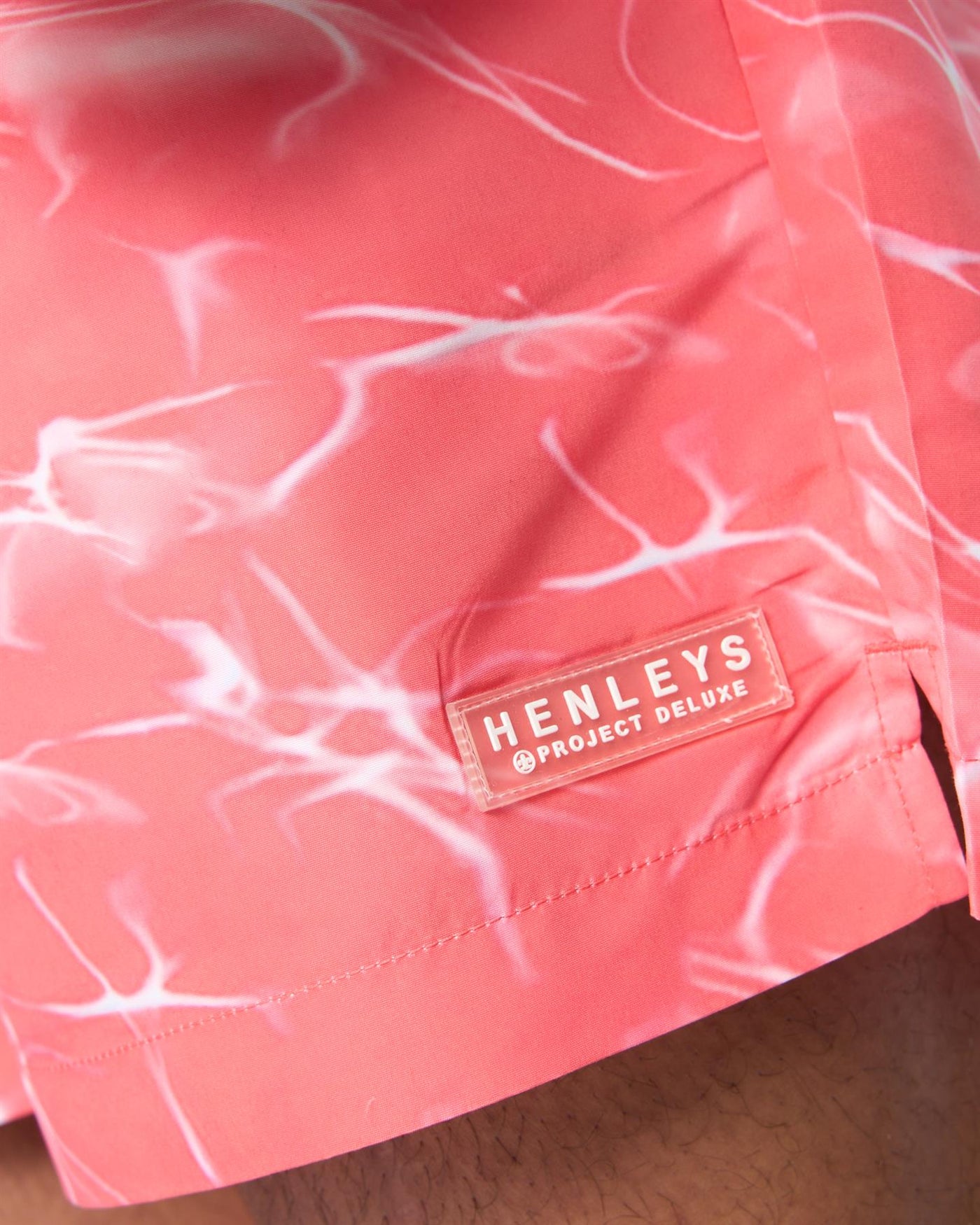Mens Henpool Swim Shorts Coral