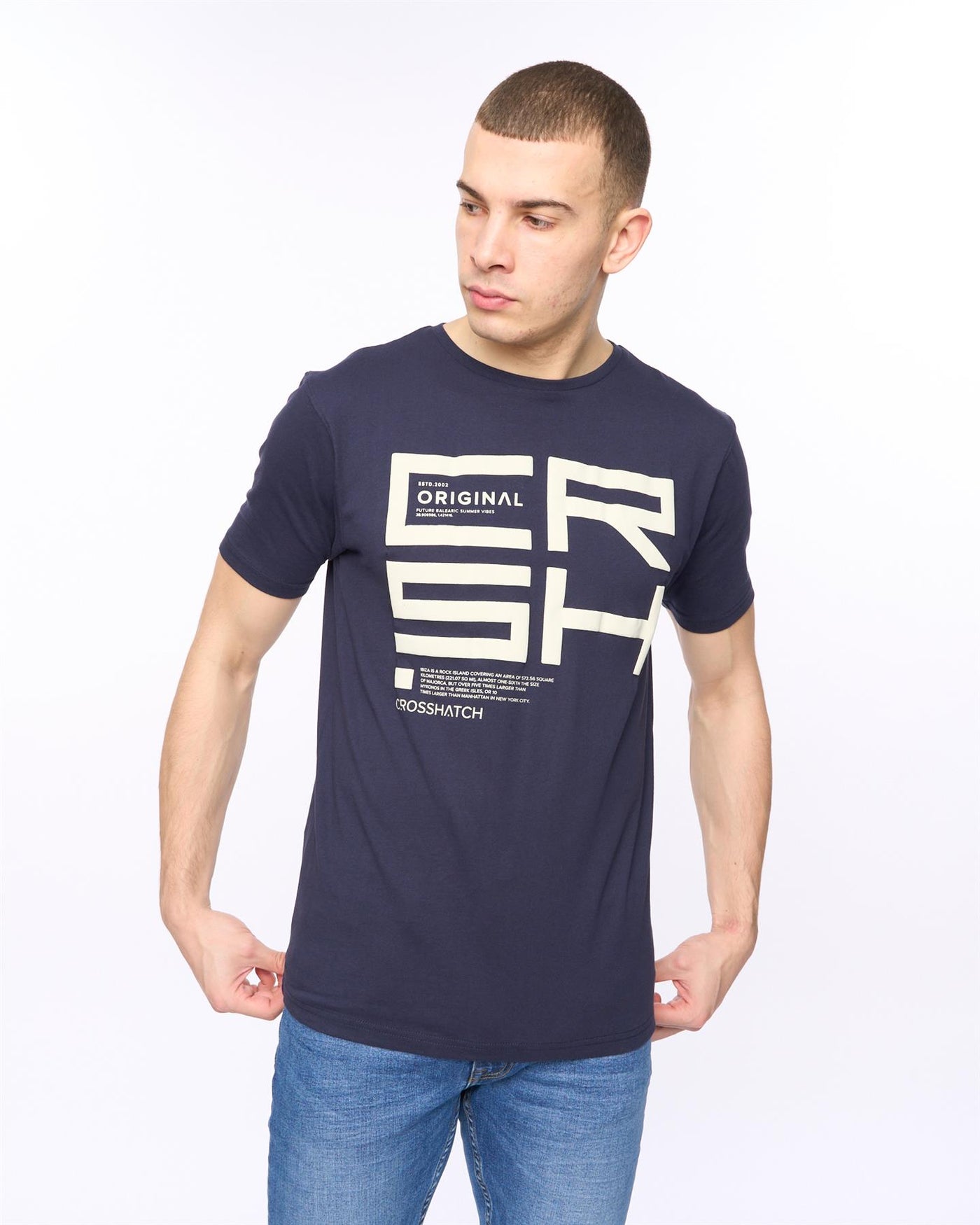 Mens Squarebox T-Shirt Navy